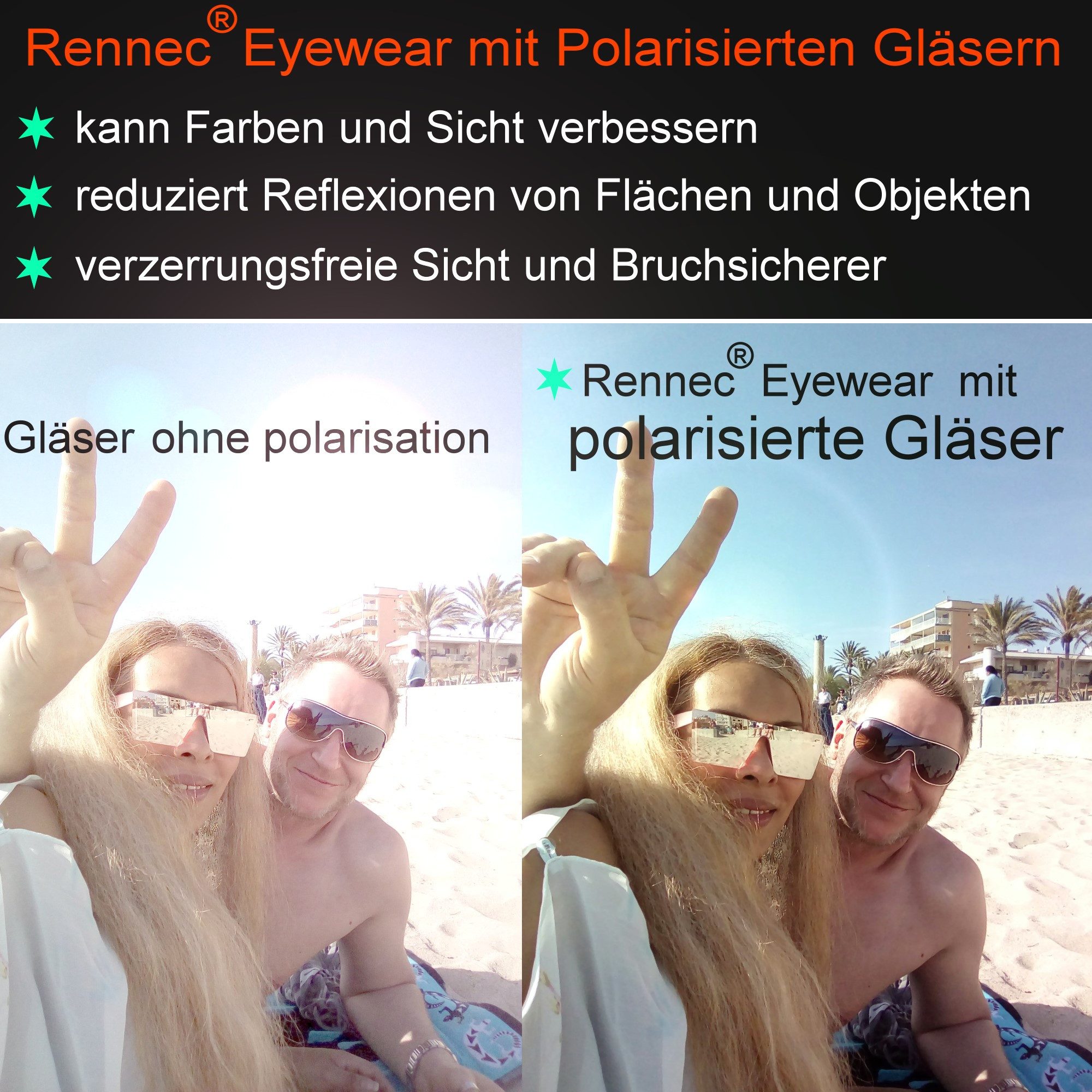 Rennec Sonnenbrille (Markenbrille XL Pilotenbrille mit günstig online kaufen