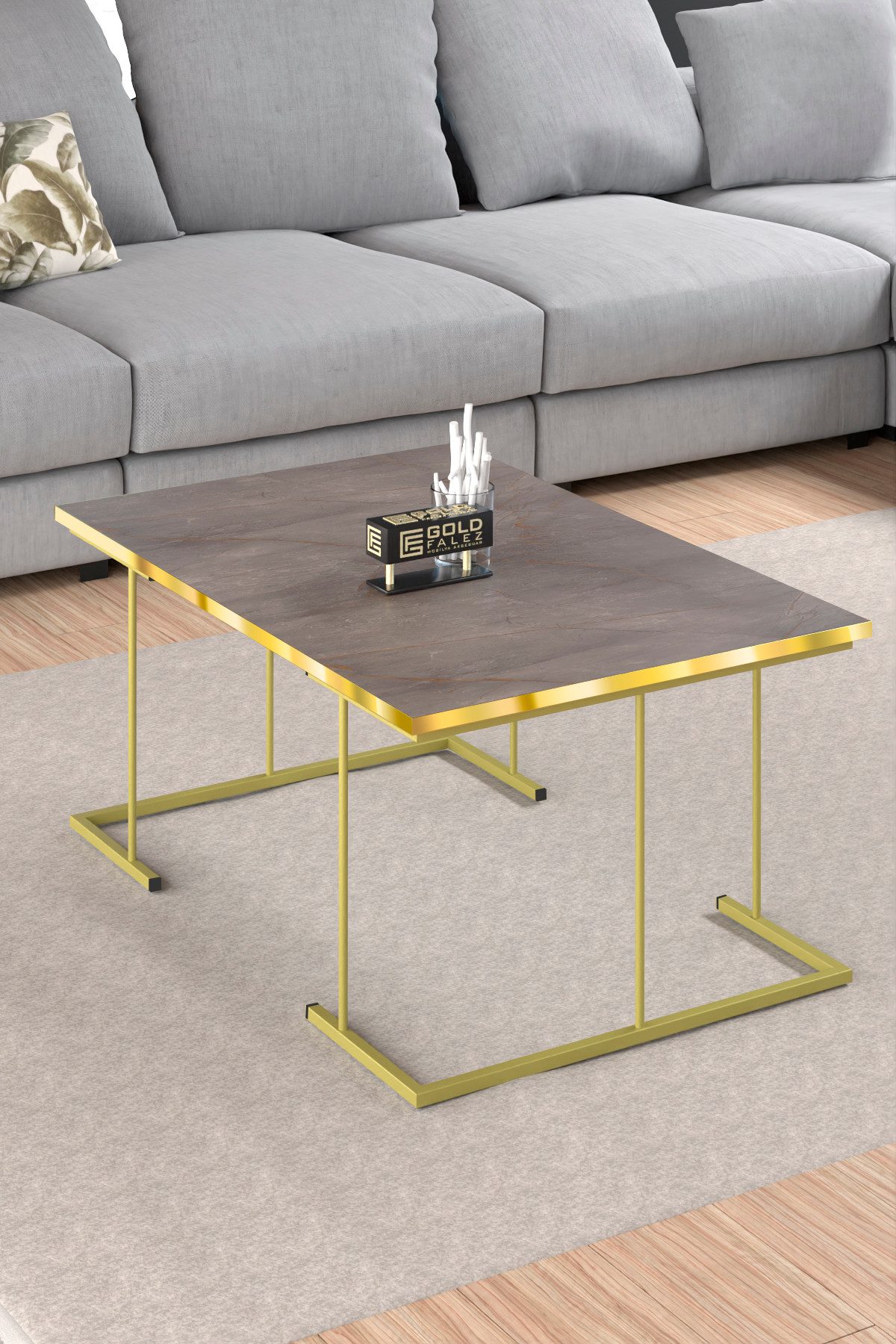 en.casa Couchtisch (3-St., 3-teilig: 1 Couchtisch + 2 Satztische), 3-teilig günstig online kaufen