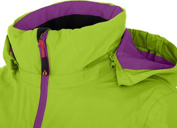 Bergson Winterjacke LURA Kinder Skijacke, wattiert, 20000 mm Wassersäule, Стандартні розміри, lime g