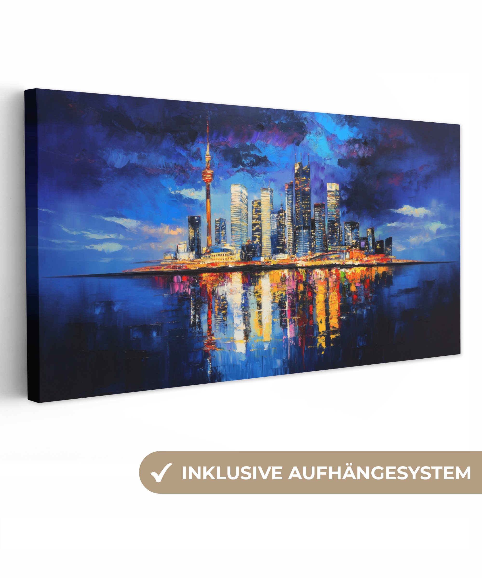 OneMillionCanvasses® Leinwandbild Panorama Skyline Toronto - günstig online kaufen