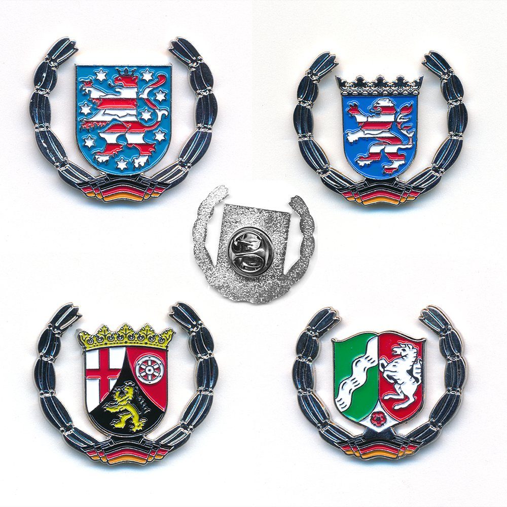hegibaer Anstecknadel Set hegibaer Sammlung Bundesländer Wappen Deutschland Metall Pin Anstecker (18-tlg), Sammlung, Edel und Exklusiv – Bild 5 von 5