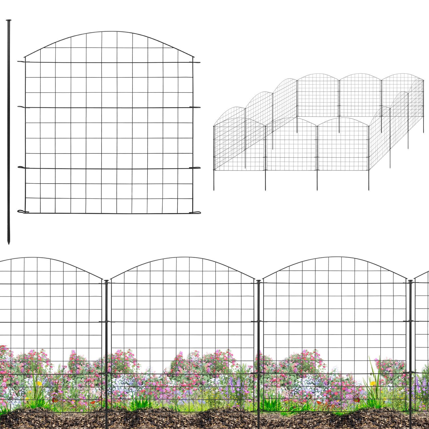 V2Aox Teichzaun Zaun Gartenzaun Steckzaun Teichzaun günstig online kaufen