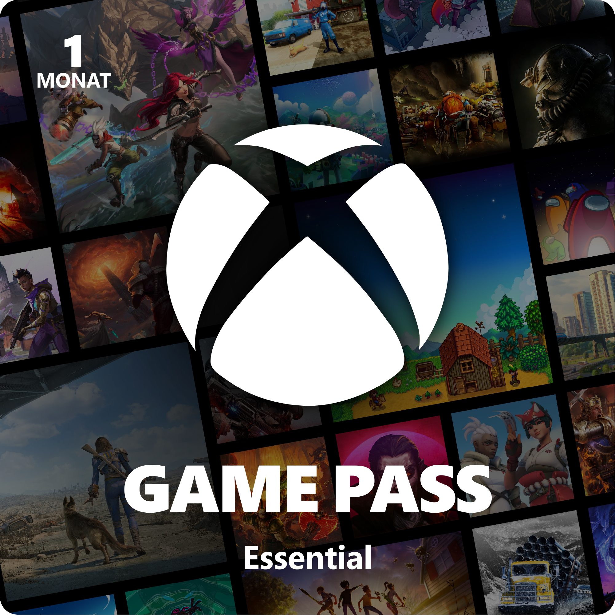 Xbox Game Pass Essential, 1 Monat (Download-Code) von Xbox