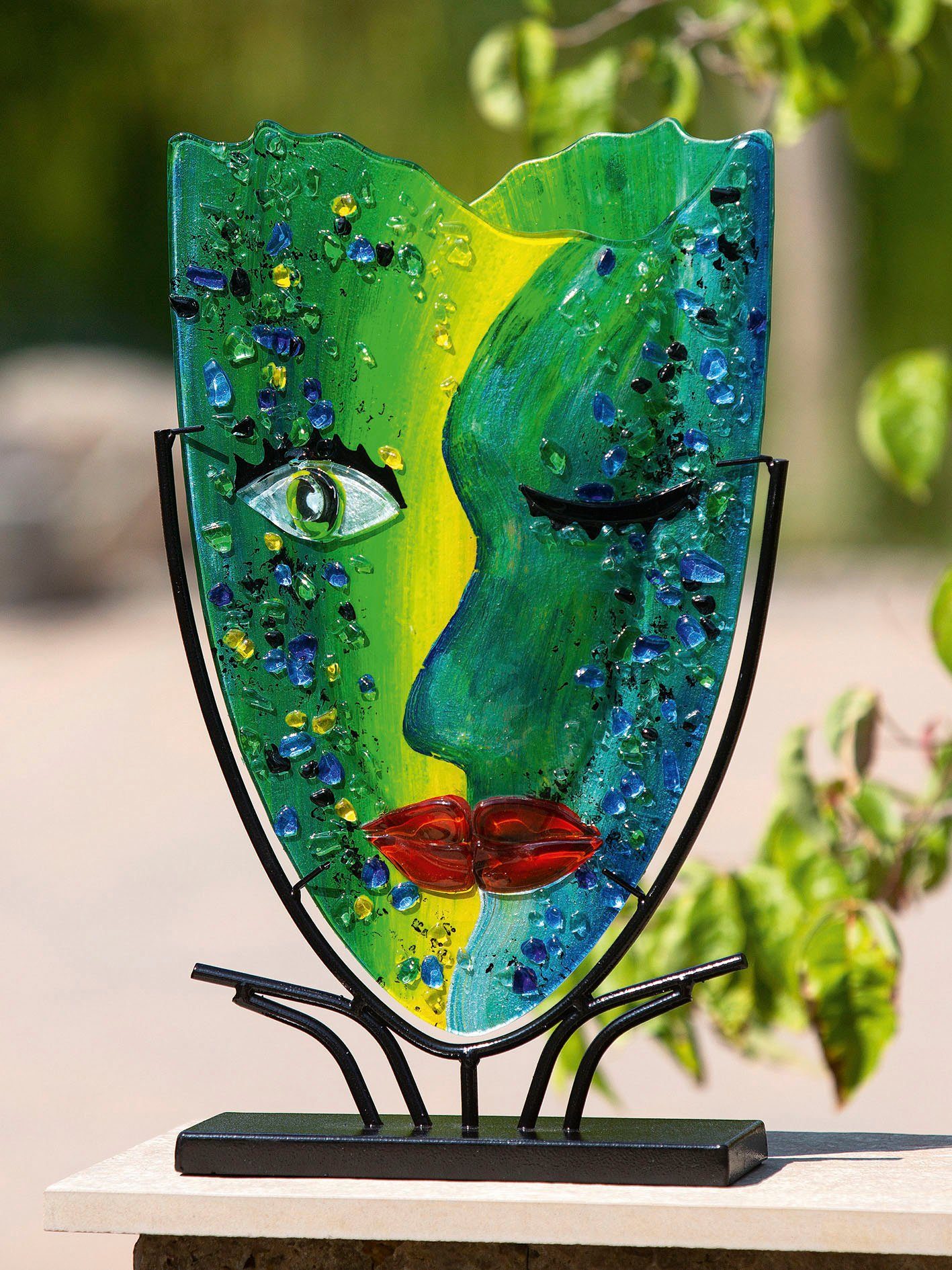 Gilde Casablanca Vase dekorative Glas, Dekoobjekt (1 Twinkle by Dekovase aus St),