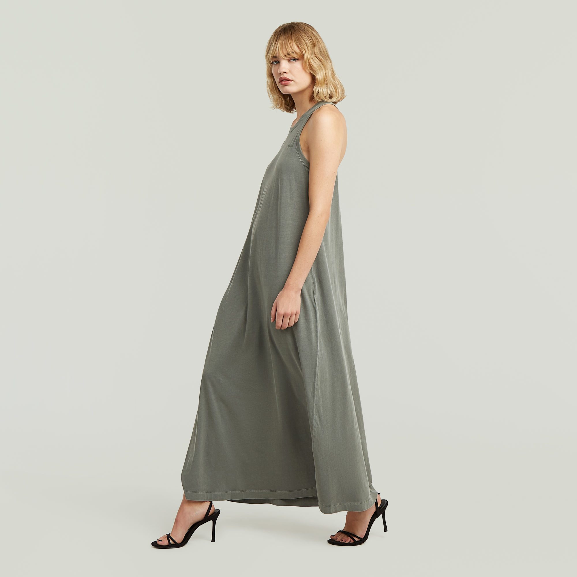 G-STAR Maxikleid Washed Tank Maxi Dress wmn mit Racerback, Baumwolle