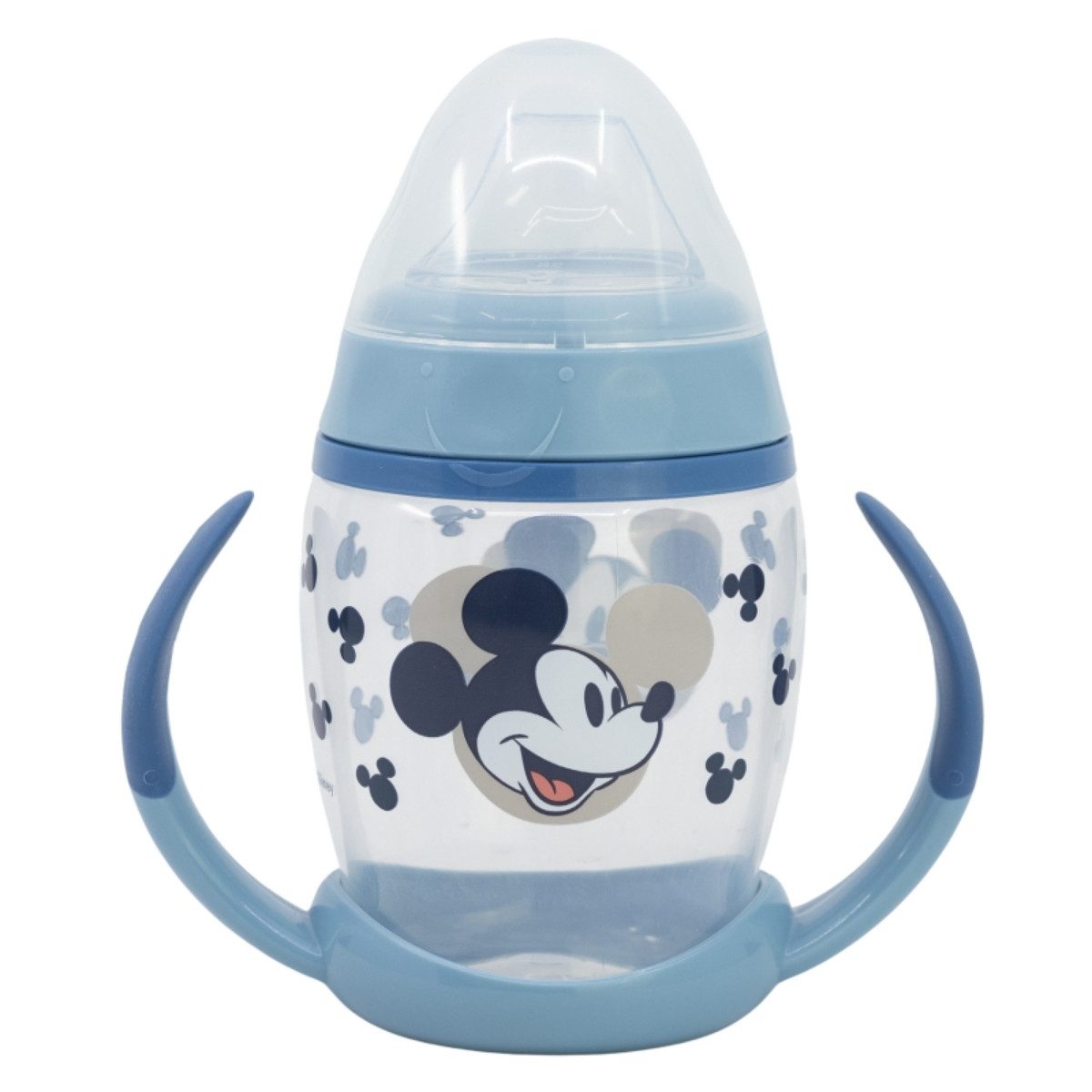 Disney Mickey Mouse Trinkflasche Trinklernbecher 270 ml – Kinderbecher mit weichem Silikonaufsatz