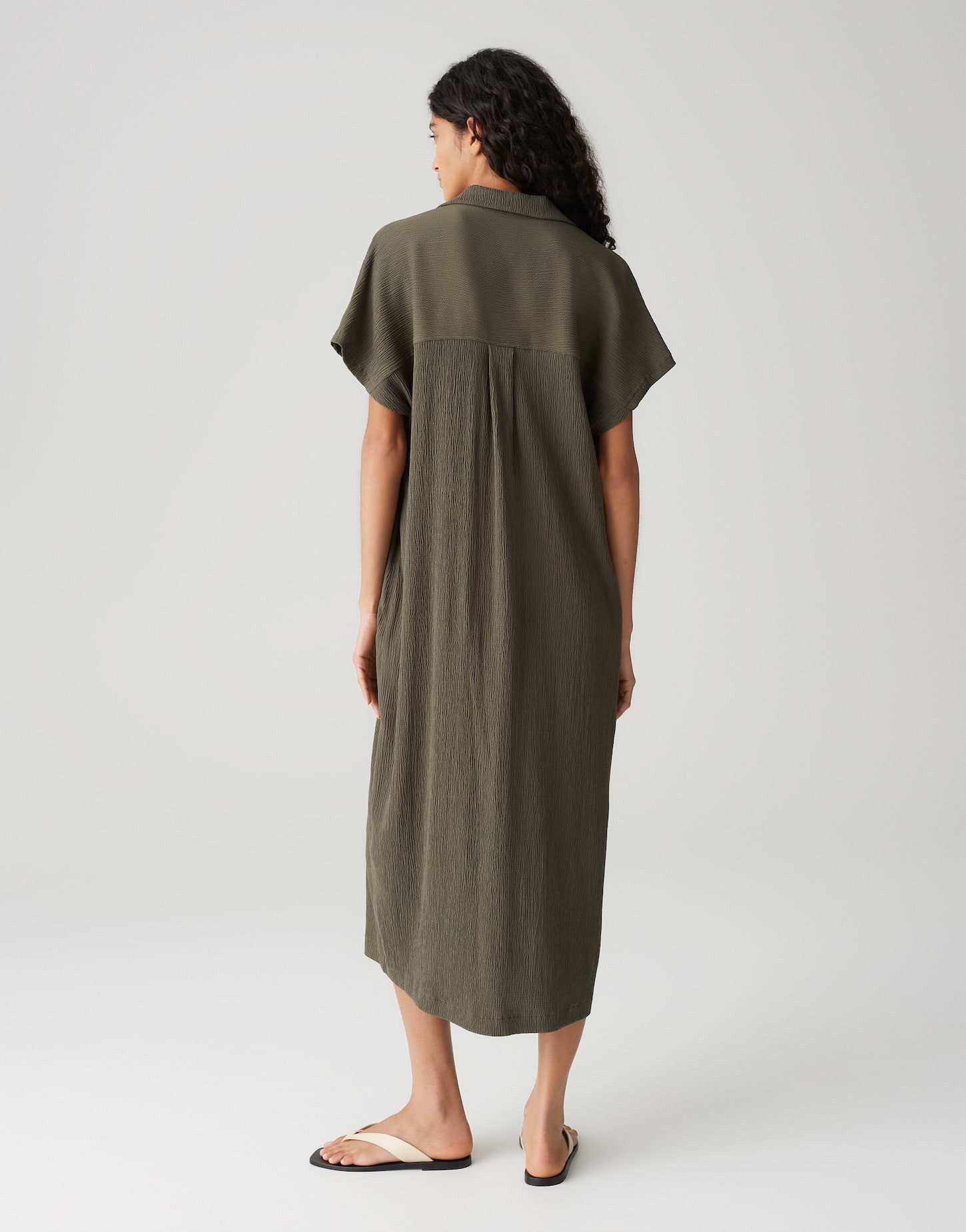 OPUS Midikleid WANNI aus Viskosemix mit zarter Struktur