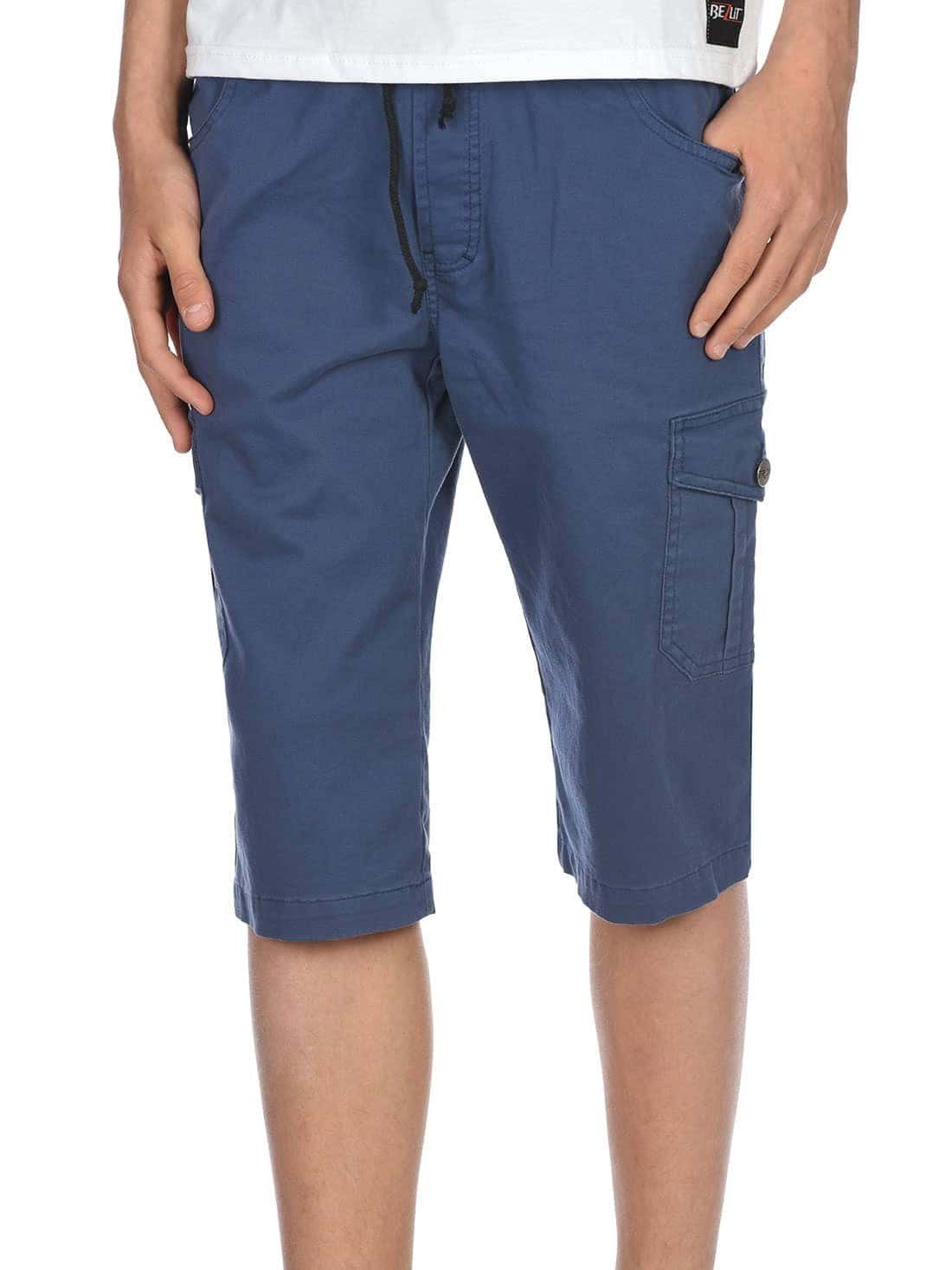 BEZLIT Bermudas Kinder Jungen Cargo Shorts (1-tlg) mit elastischem Bund Blau