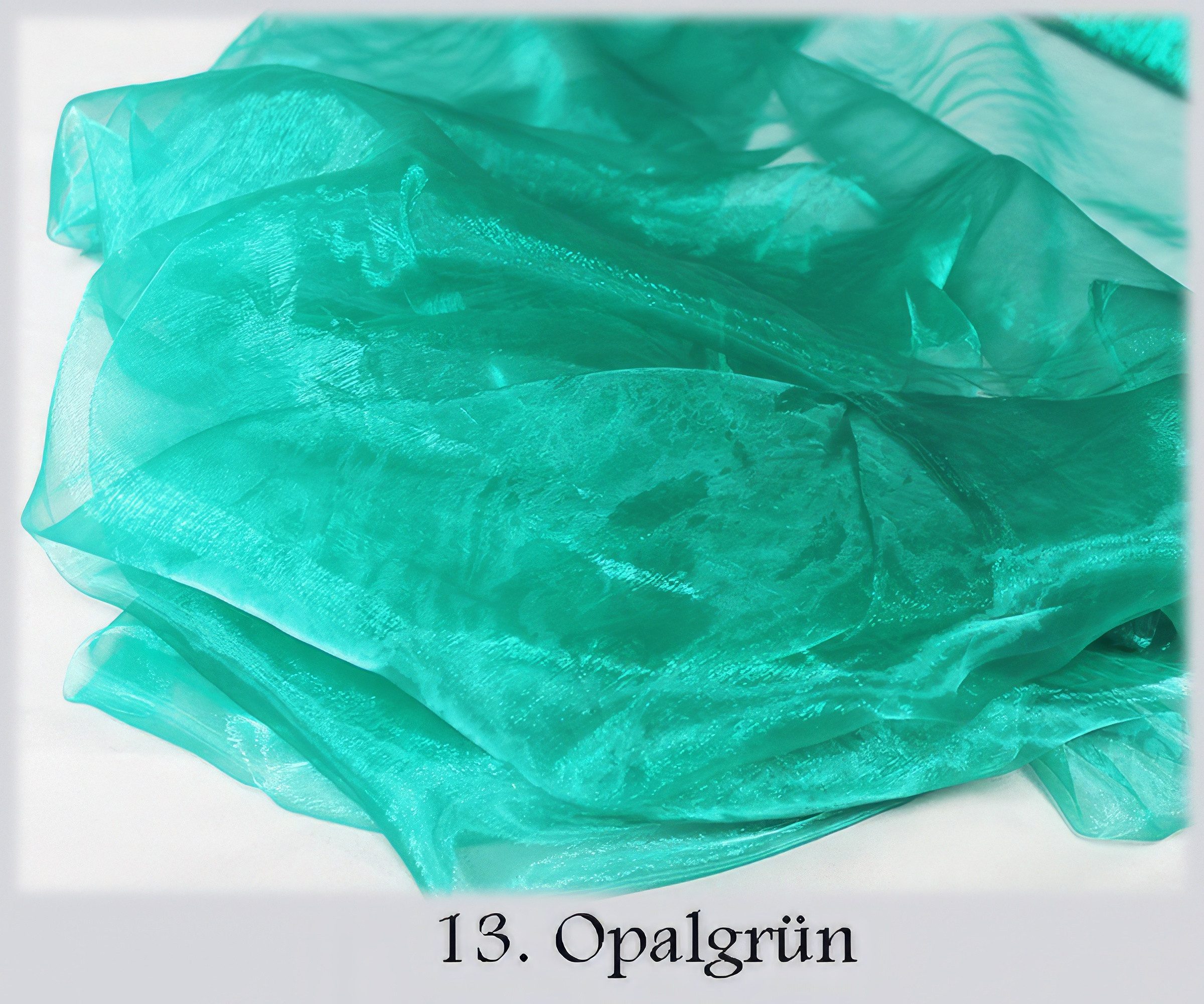 Yudu Stoff Organza Dekostoff Floristik duchsichtig 1,50M breite Kleidung