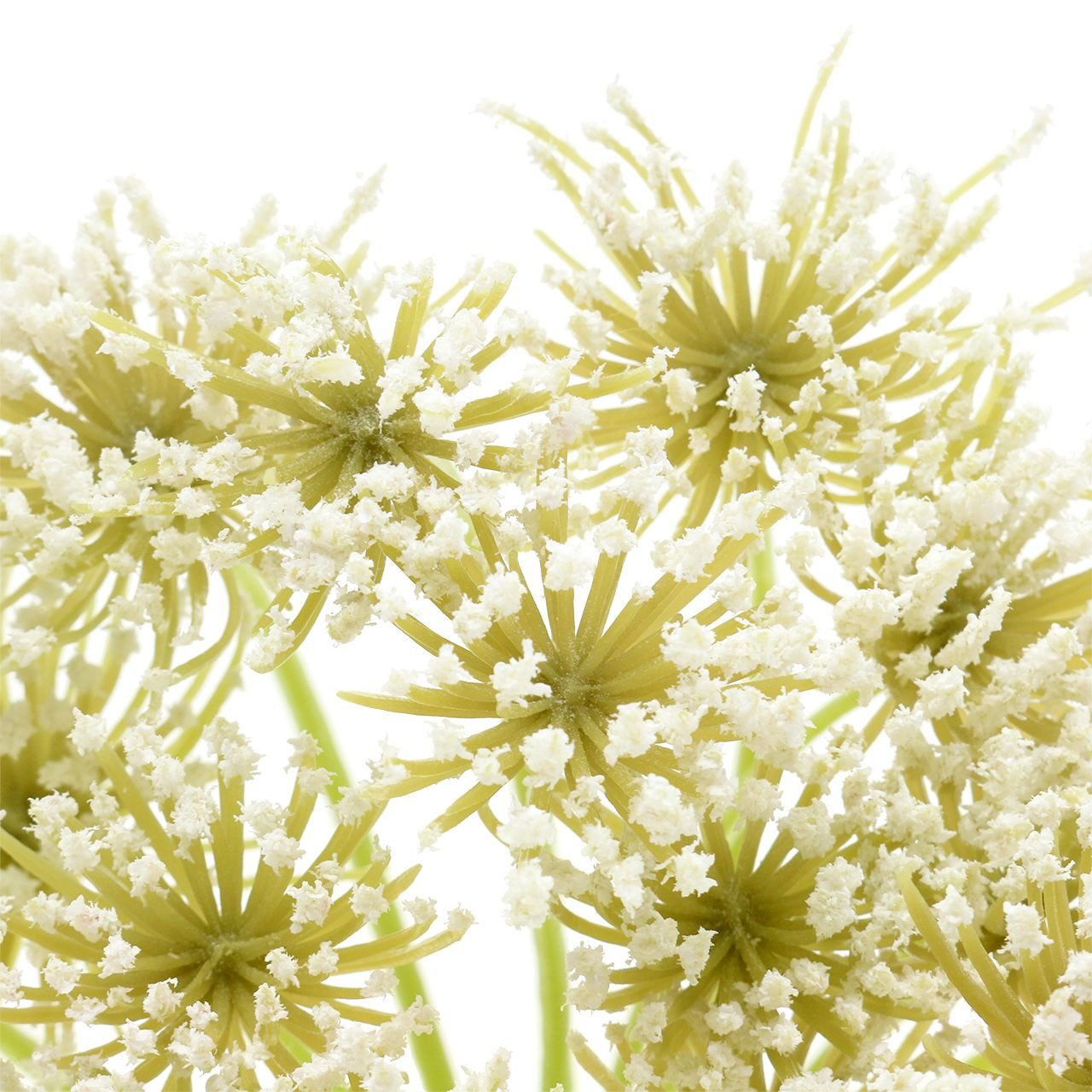 Kunstblume Schafgarbe künstlich Weiß Deko L84cm - Blumen Hochzeitsträuße, Florists Products, Höhe 12.5 cm – Bild 3 von 4