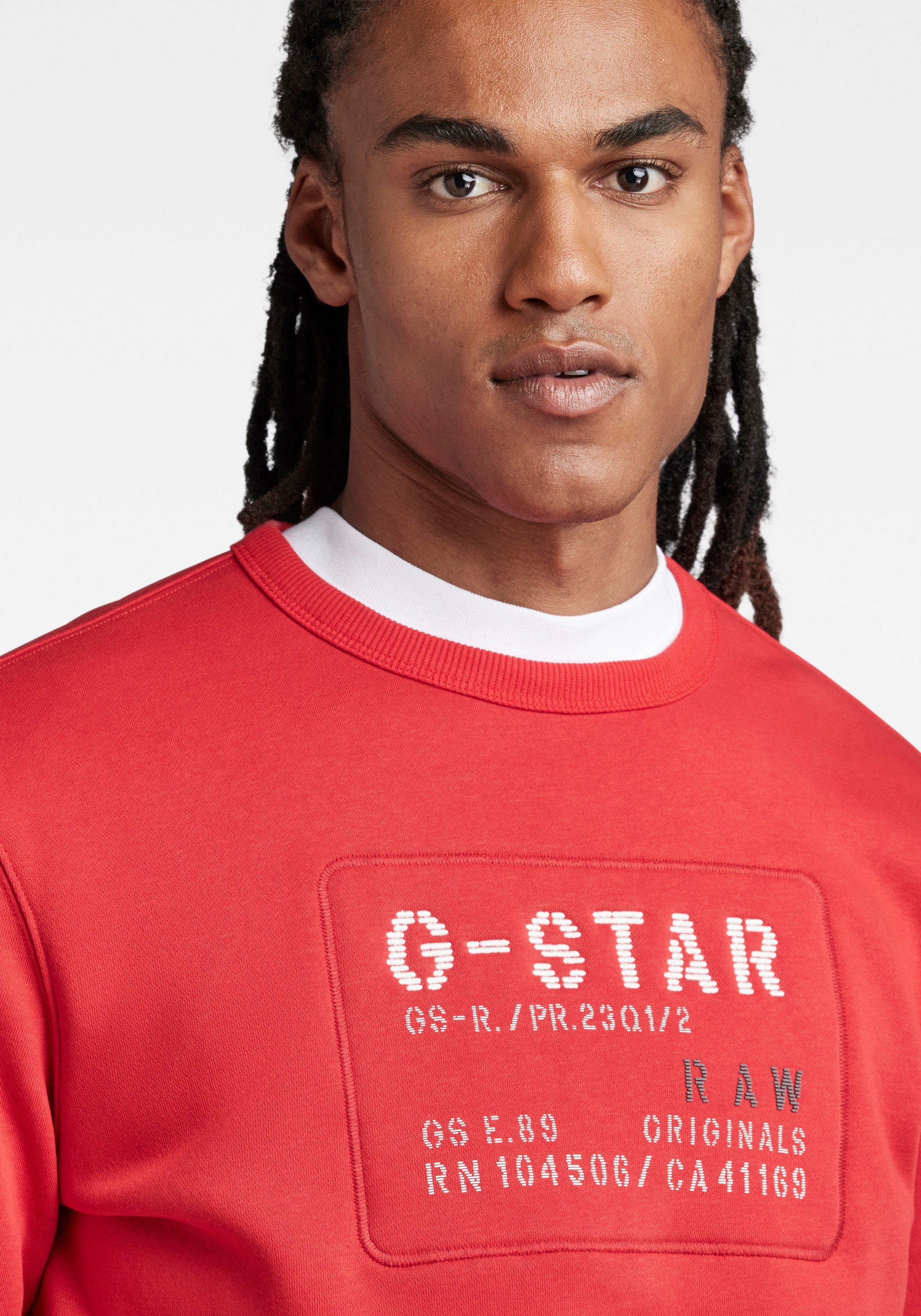 Sweatshirt Sweatshirt G-Star Originals Red RAW Acid