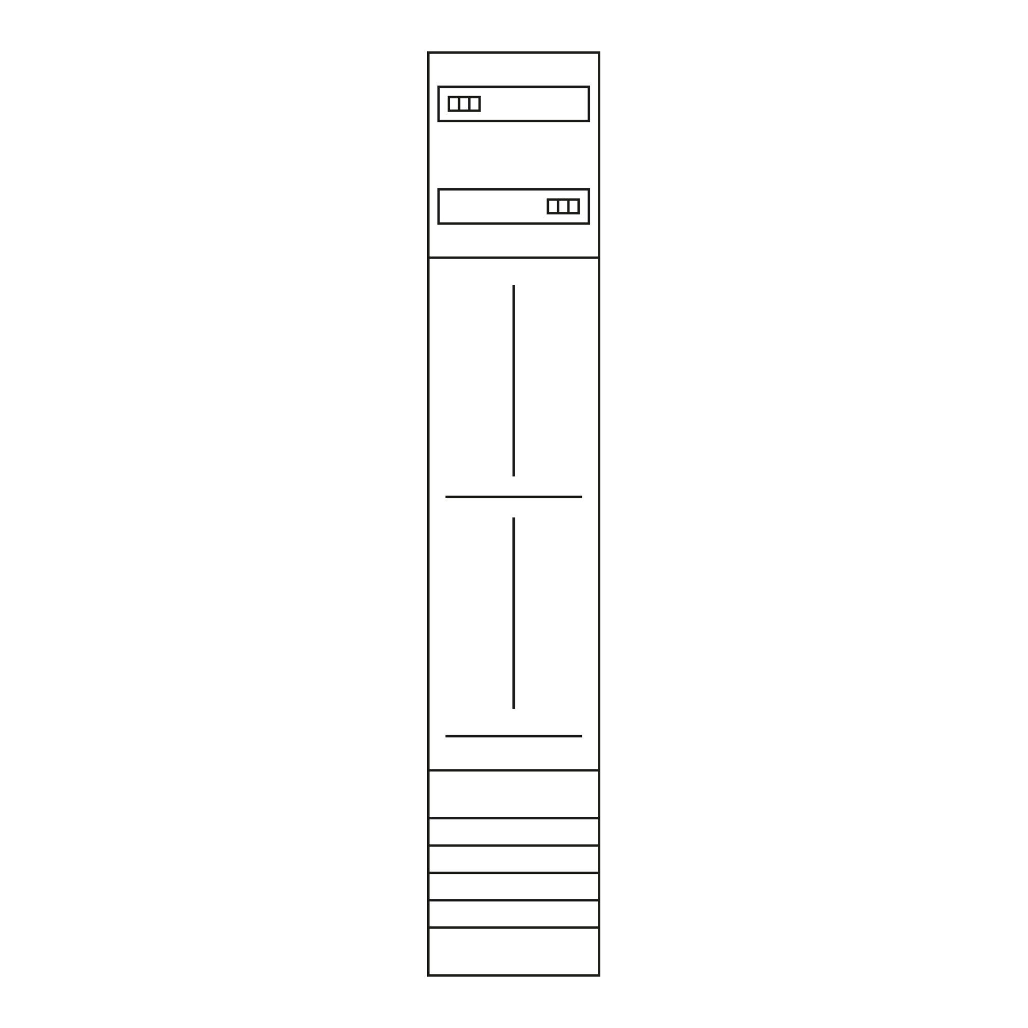Hager Türschließer Hager Komplettfeld,univ.Z 1350mm,1-feld,2ZP ZH53X3