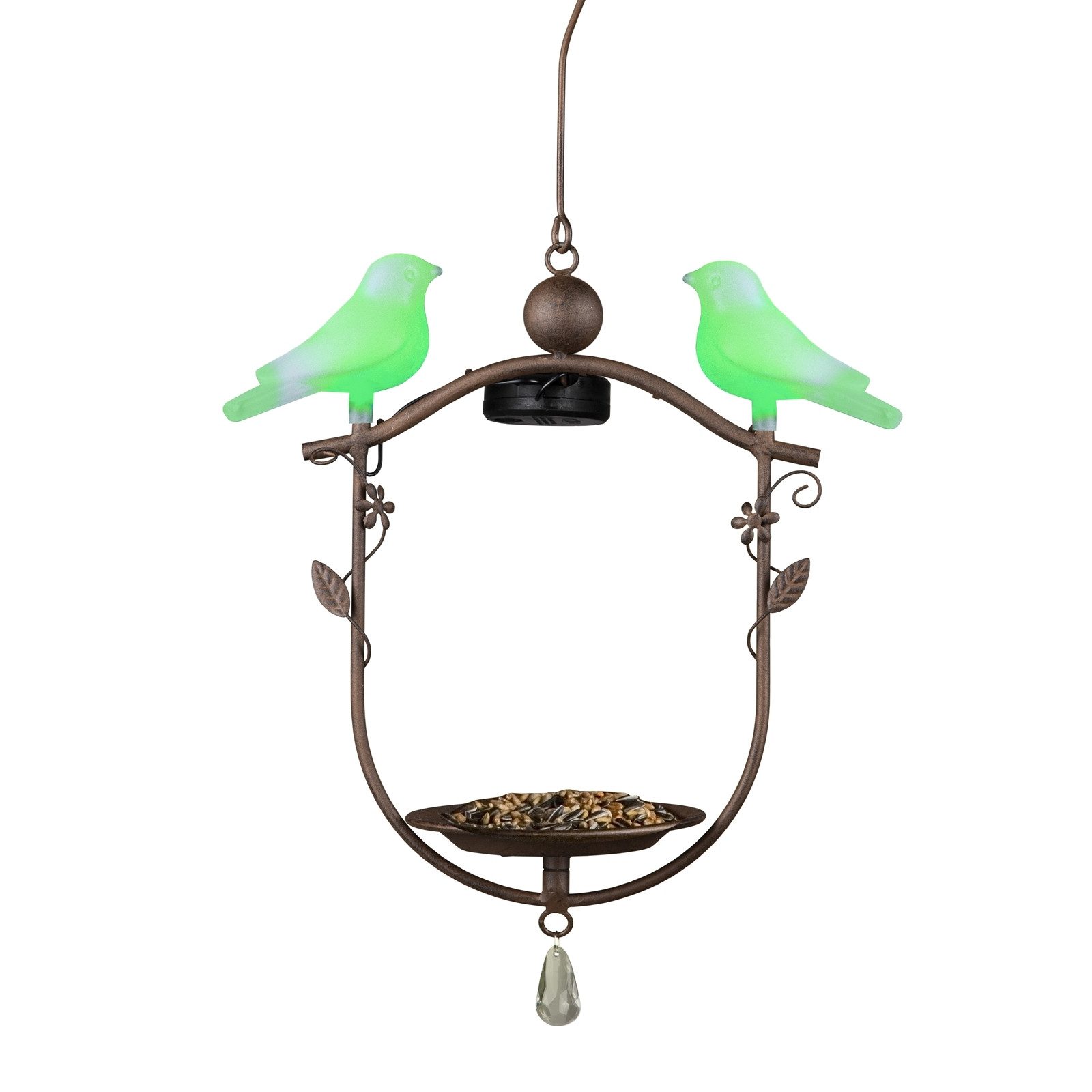 HTI-Living Vogeltränke Vogelfutterstation mit LED Beleuchtung 0.02 l, Vogeltränke