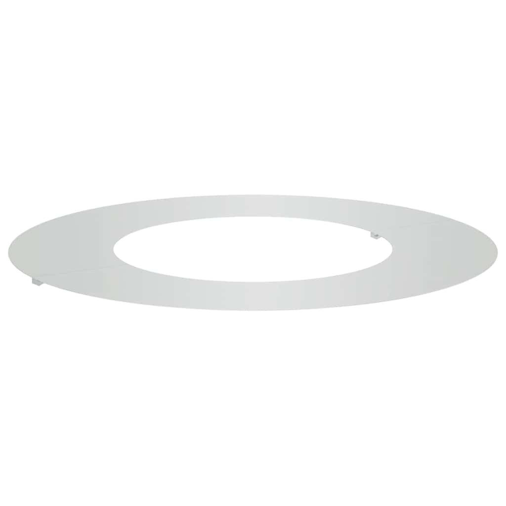 vidaXL Blumentopf Flacher Baumring Silber Ø40 günstig online kaufen