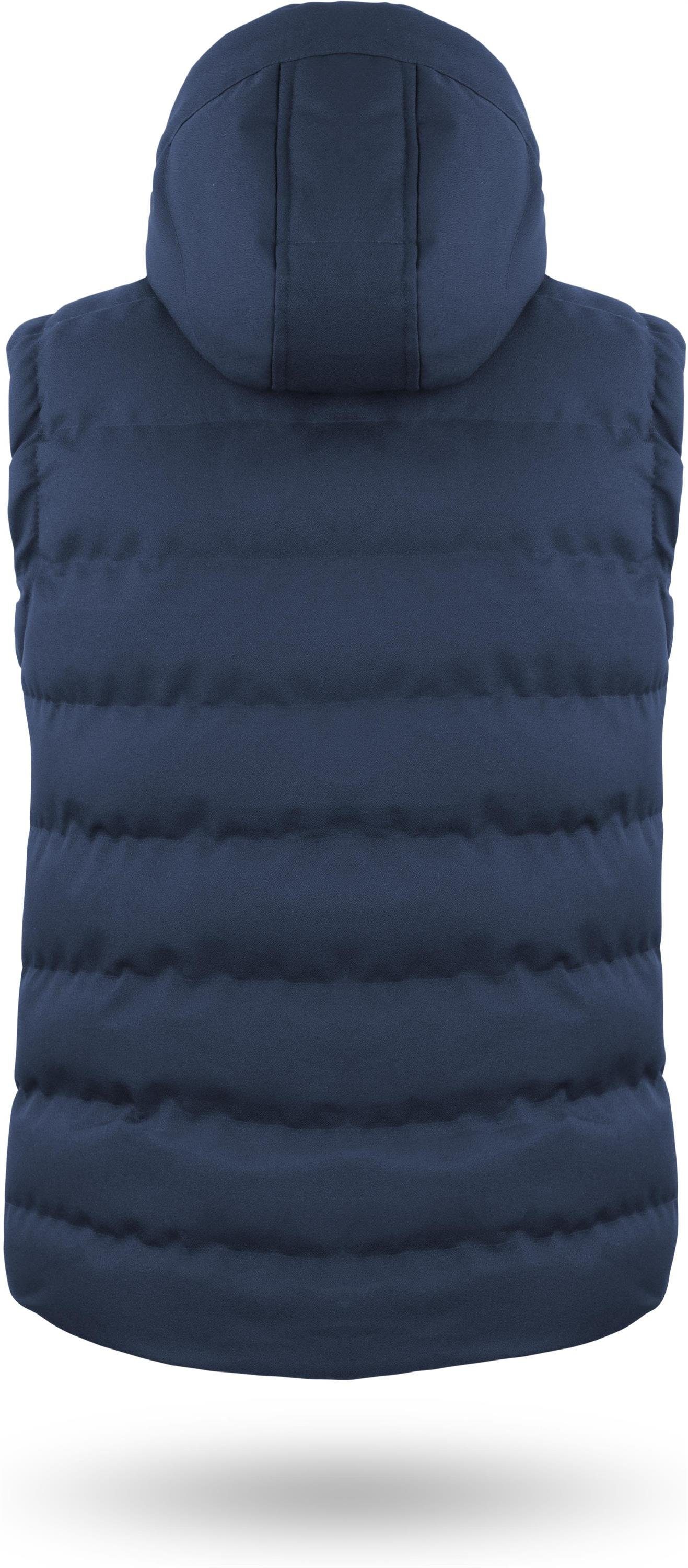 normani Steppweste Herren Winter-Steppweste Yuquot Wattierte Winterweste Bodywarmer Outdoor Weste mit Kapuze