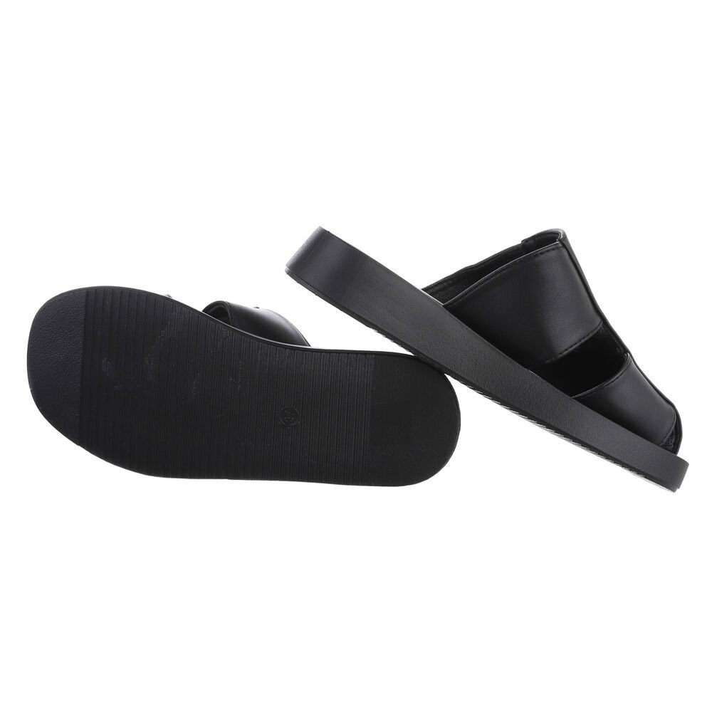 Ital-Design Damen Mules Freizeit Pantolette Flach günstig online kaufen