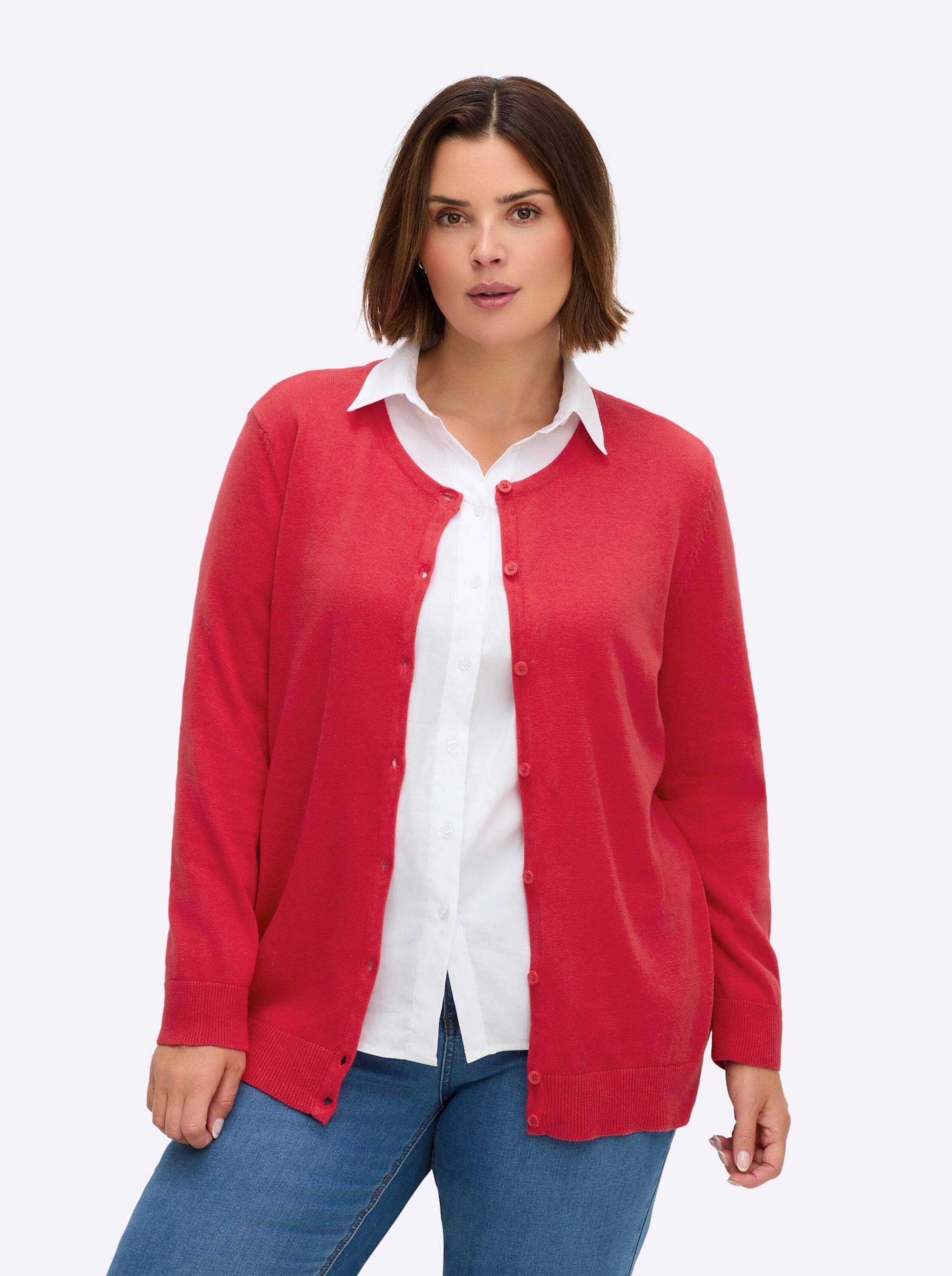 Sieh an! Strickjacke Strickjacke Langarm