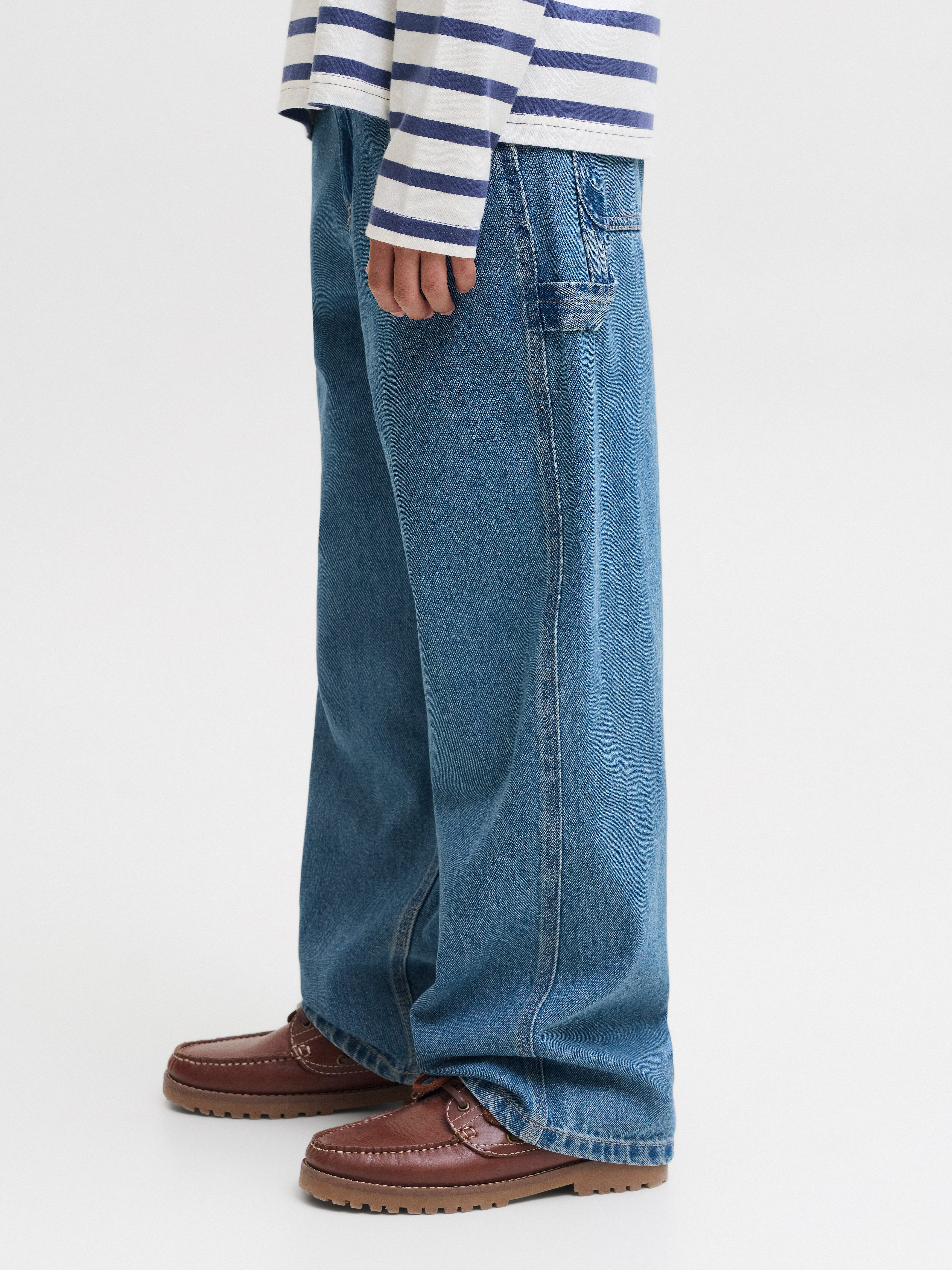 Jack & Jones Junior Relax-fit-Jeans JJIALEX JJCARPENTER AT 233 JNR Baumwolle, relaxed fit
