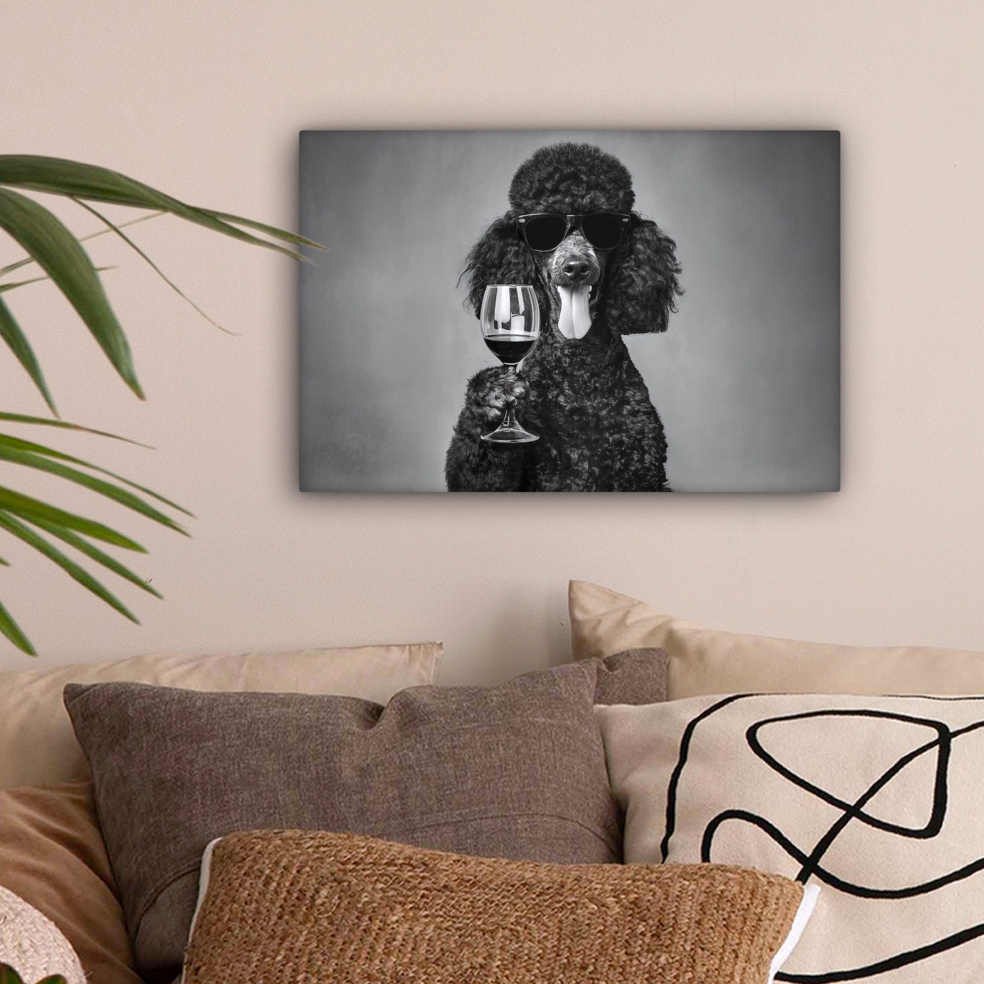 OneMillionCanvasses® Leinwandbild Hund - Locken - günstig online kaufen
