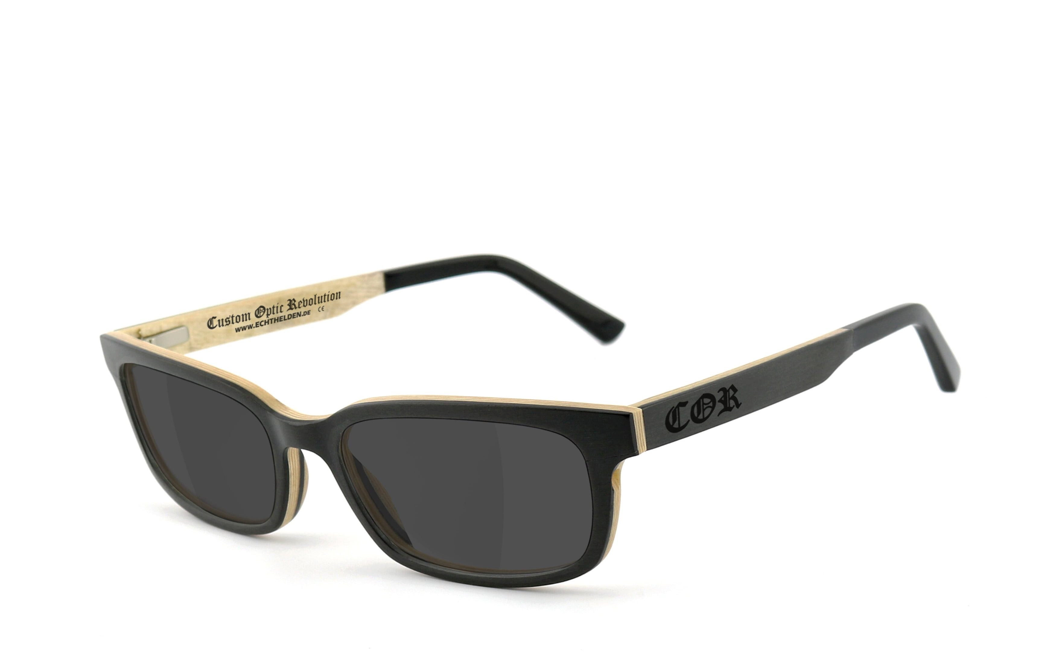 COR Sonnenbrille COR019 Holzbrille aus Holz mit HLT® Qualitätsgläsern