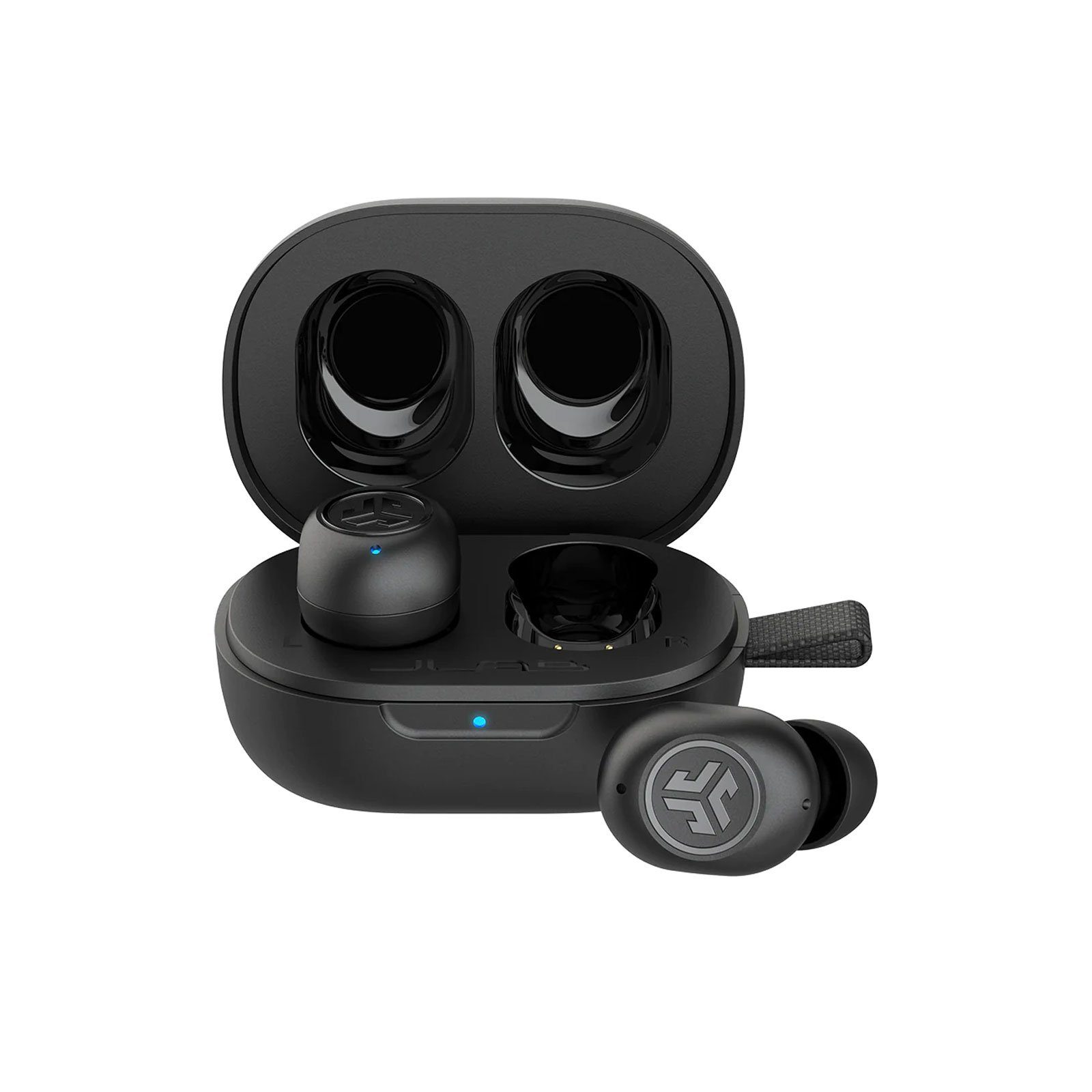 Jlab JBuds Mini True Wireless Earbuds In-Ear-Kopfhörer (TWS, Bluetooth, Ladecase, Schlüsselband)