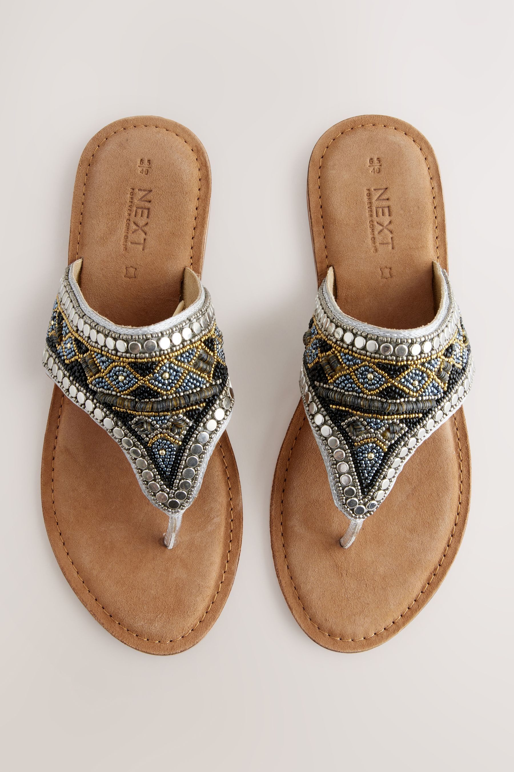 Next Forever Comfort® Zehentrennersandale mit Perlen Sandale (1-tlg) günstig online kaufen