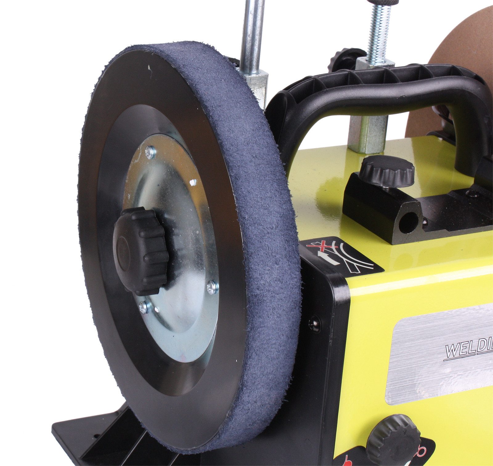 WELDINGER Schleifscheibe Lederabziehscheibe LA-43 (250 mm) für Nass-Schleifmaschine NSM 200/250