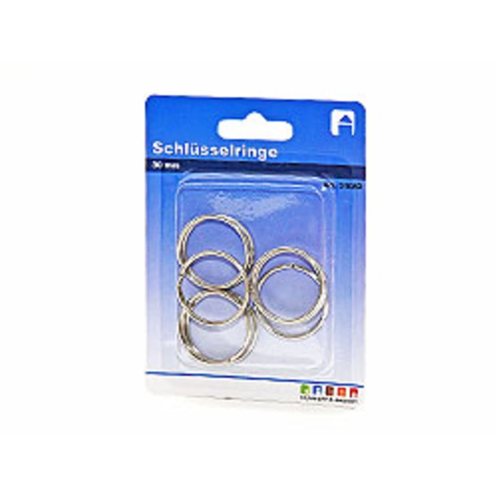HundB Anhänger Schlüssel Schlüsselringe Eisen 30mm Schwarz 8 Stück (Stück, 8-tlg., SchlüsselringeSchlüsselringe), Ringe Schlüsselanhänger Metallringe Eisenringe Befestigungsringe