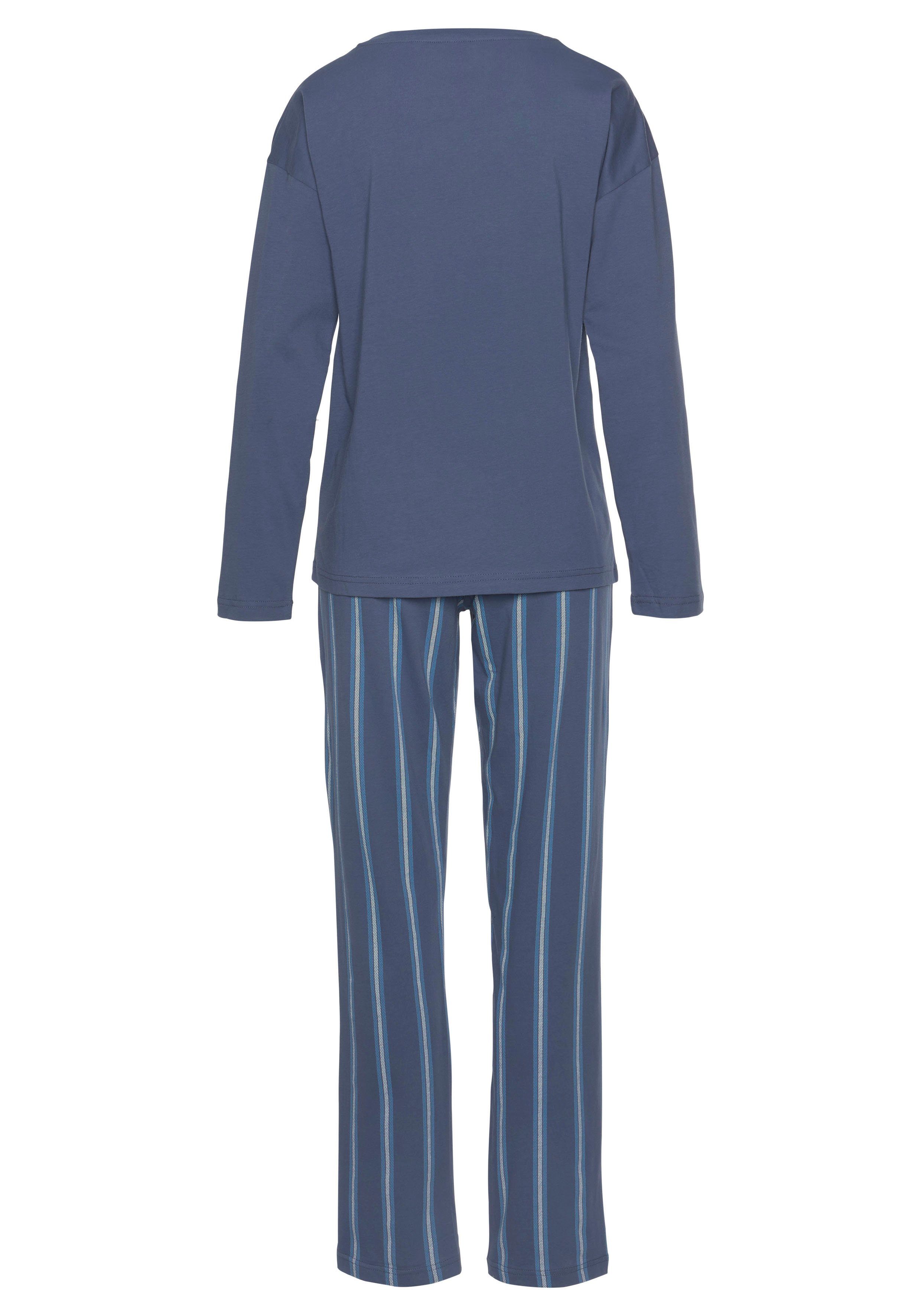 Vivance Dreams Pyjama (Set, 2 tlg) mit Frontdruck