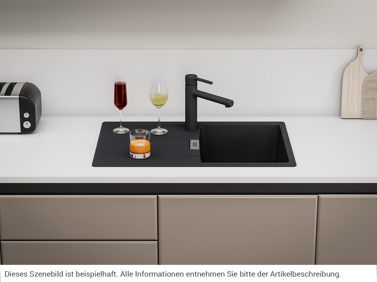 FRANKE Granitspüle, rechteckig, 78/50 cm, (1 St), aus Sanitized®