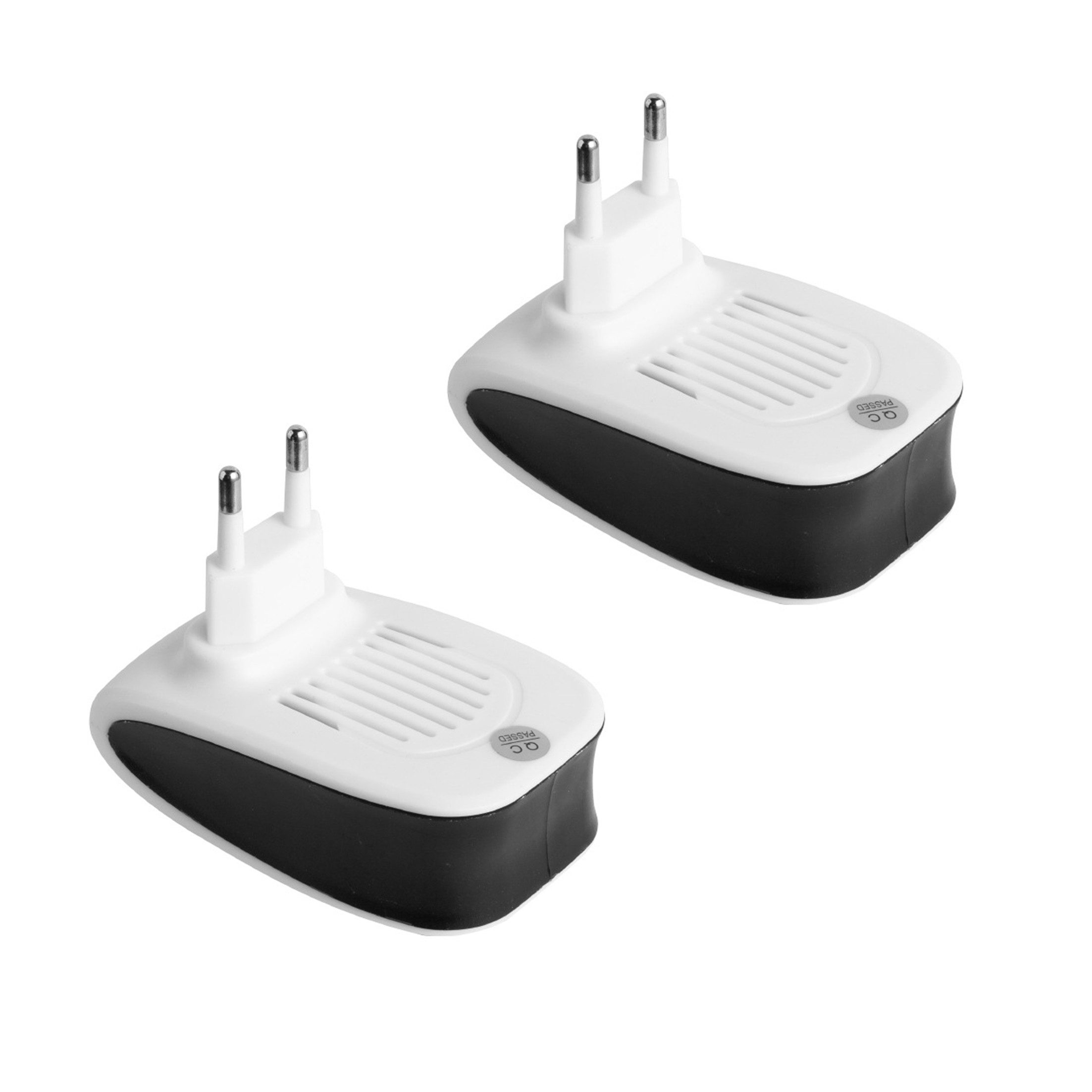 KINSI Ultraschall-Tierabwehr Ultraschall Mückenstecker für Innenräume,Elektrischer Mückenschutz, 2-tlg., Schädlingsbekämpfer ohne Chemie, effektiv gegen Fliegen & Insekten
