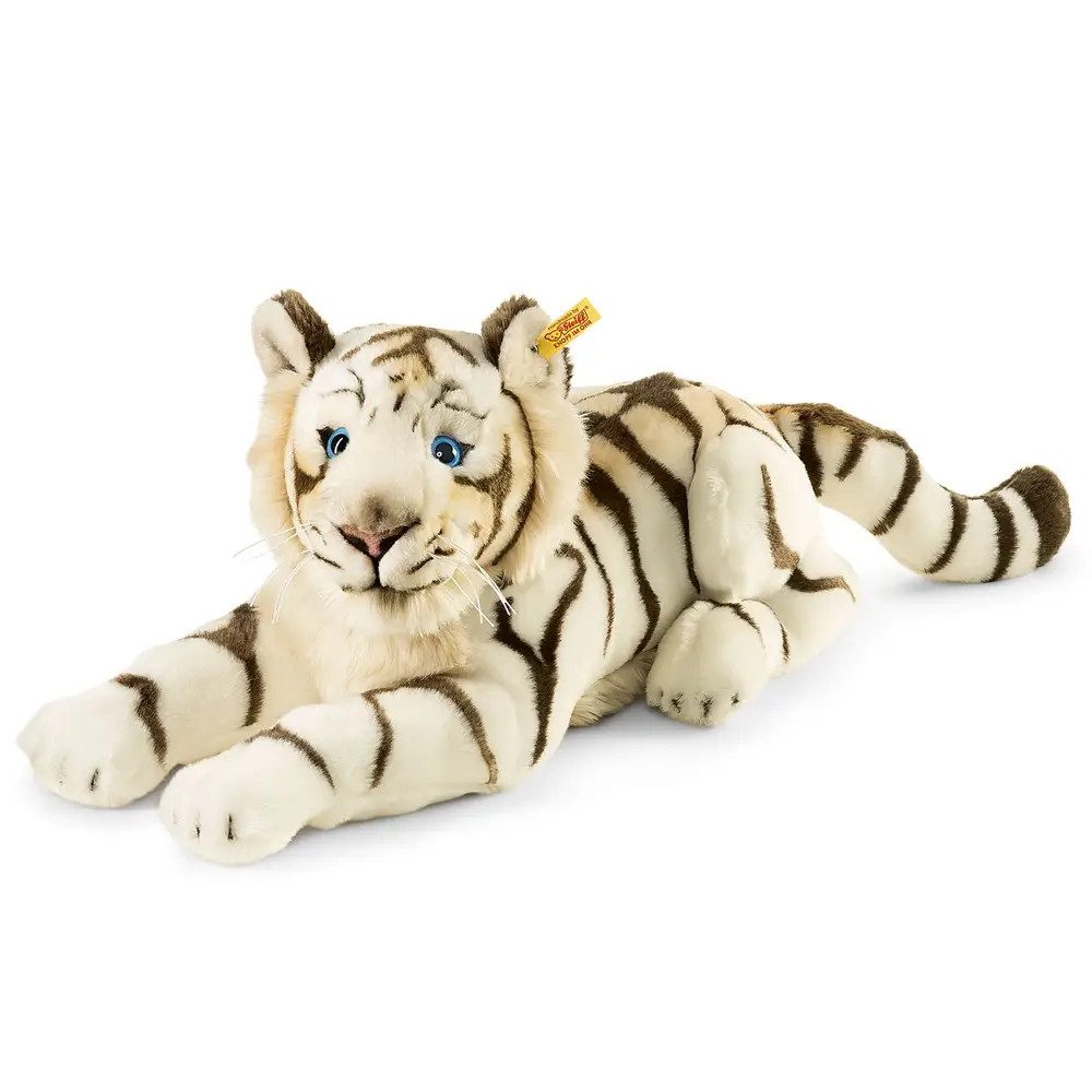 Steiff Kuscheltier Steiff Bharat Tiger, weiß, liegend, 43 cm
