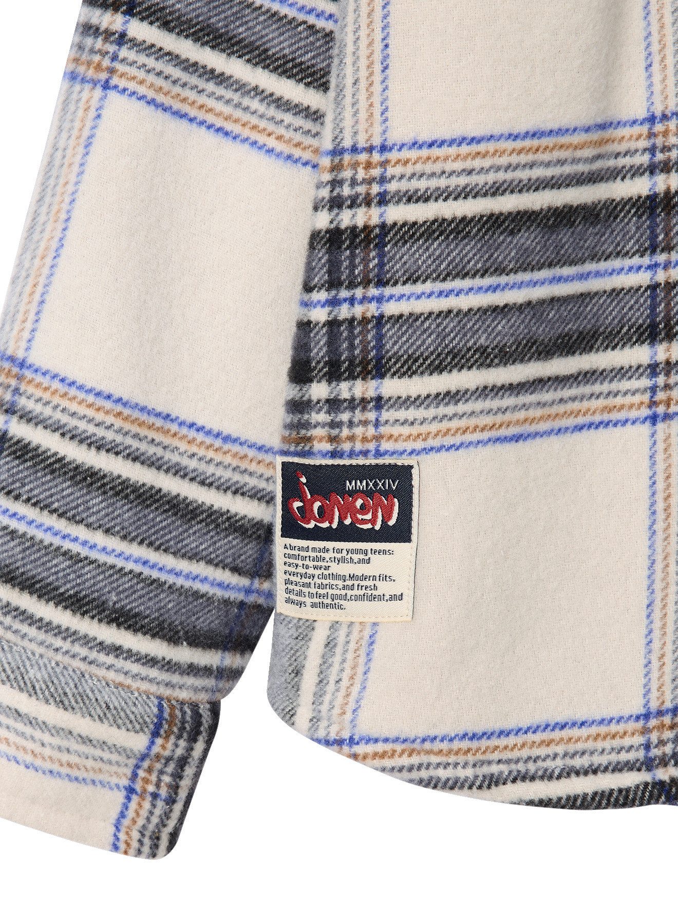 jonen Langarmhemd Flanellhemd Jungen mit Teddyfleece-Futter – Bild 4 von 5