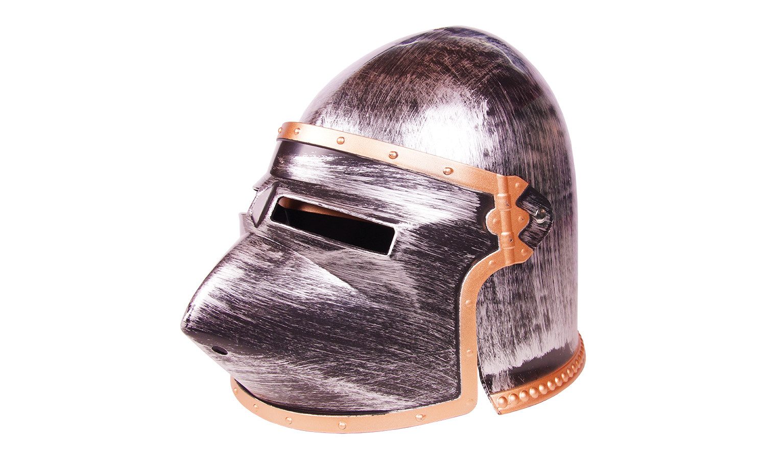 Spielzeug-Helm Ritterhelm royal silber