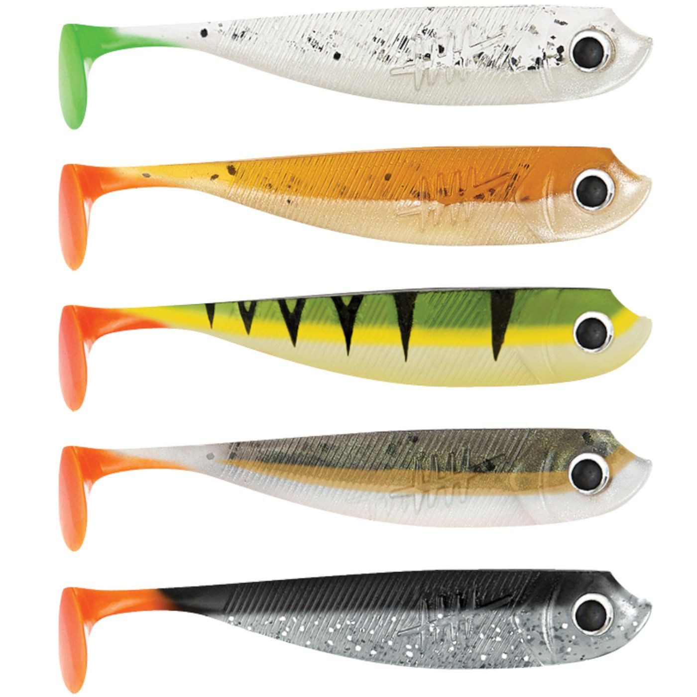 Kunstköder 5 Lieblingsköder Gummifische zum Zanderangeln mit Gummifisch 7,5cm
