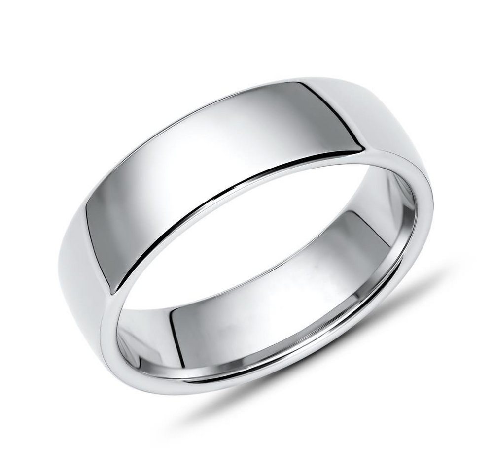 Vivo Silberring Poliert und schlicht in glänzendem Silber 6mm breit R8552