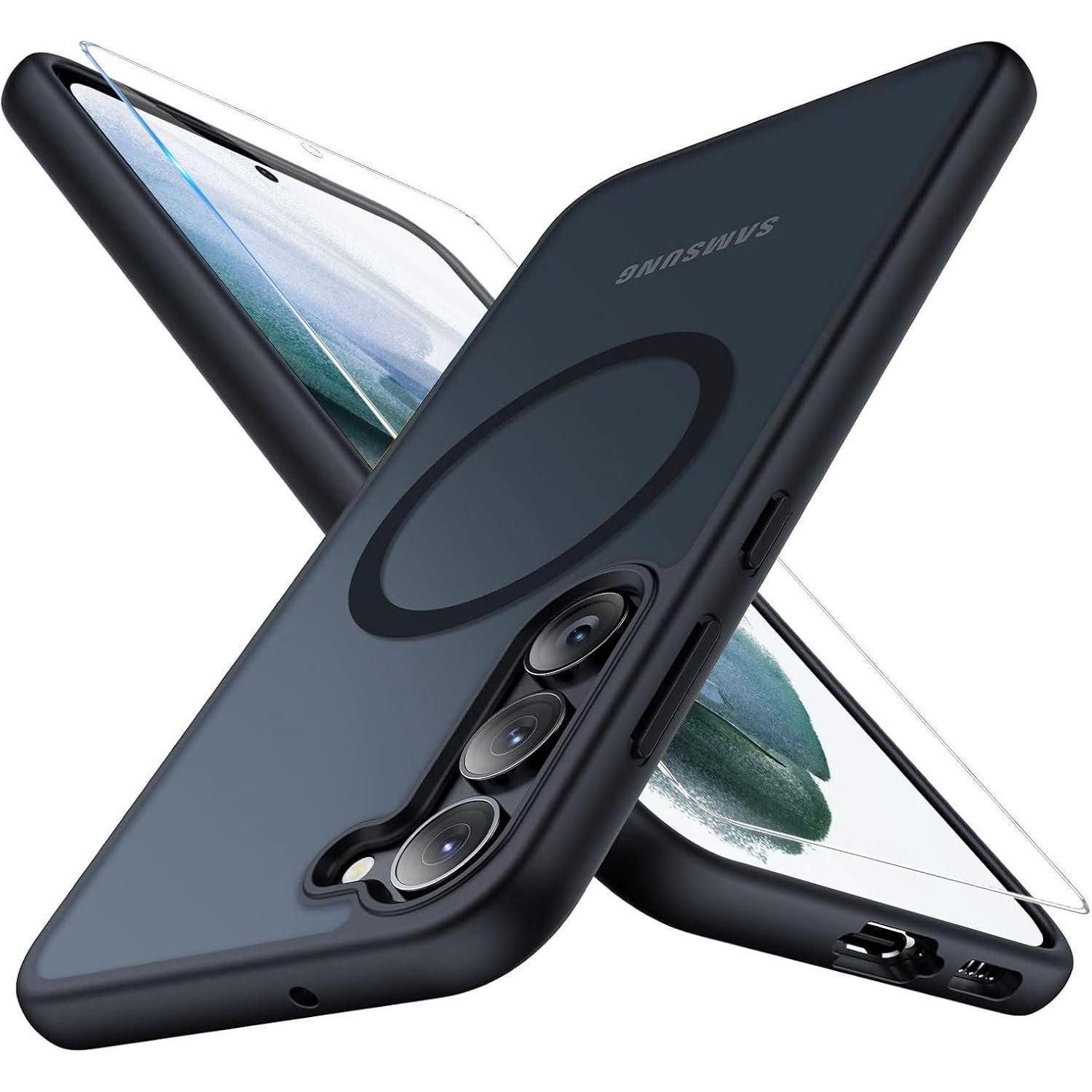 LuxusKollektion Handyhülle Handyhülle Samsung Galaxy S21 5G Hülle Magnetisch Schutzfolie Magsafe