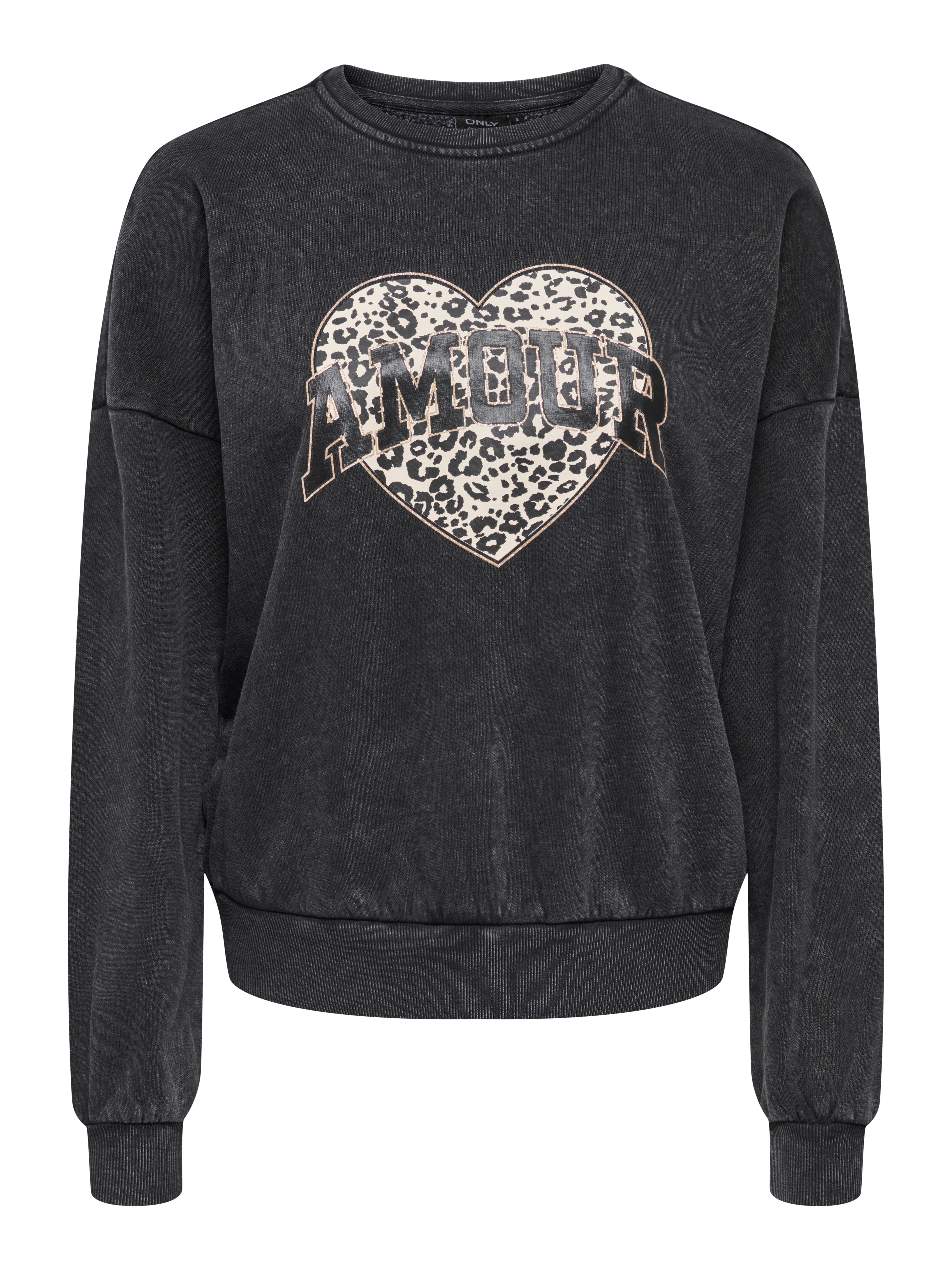 ONLY Sweatshirt ONLLAUREN L/S LEO O-NECK CC SWT