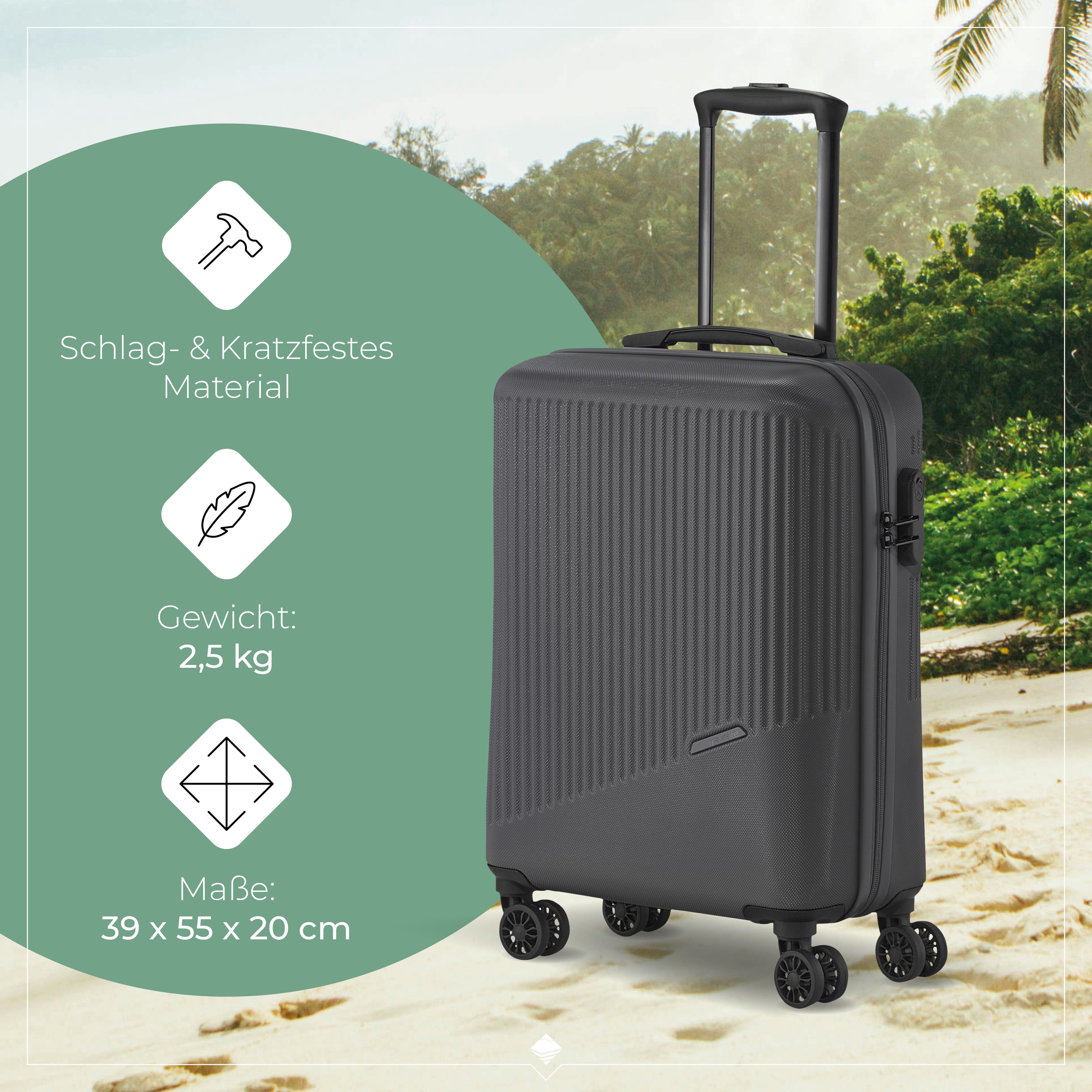 travelite Hartschalen-Trolley BALI Reisekoffer Hartschale, 4 Rollen, TSA-Schloss – robustes Reisegepäck