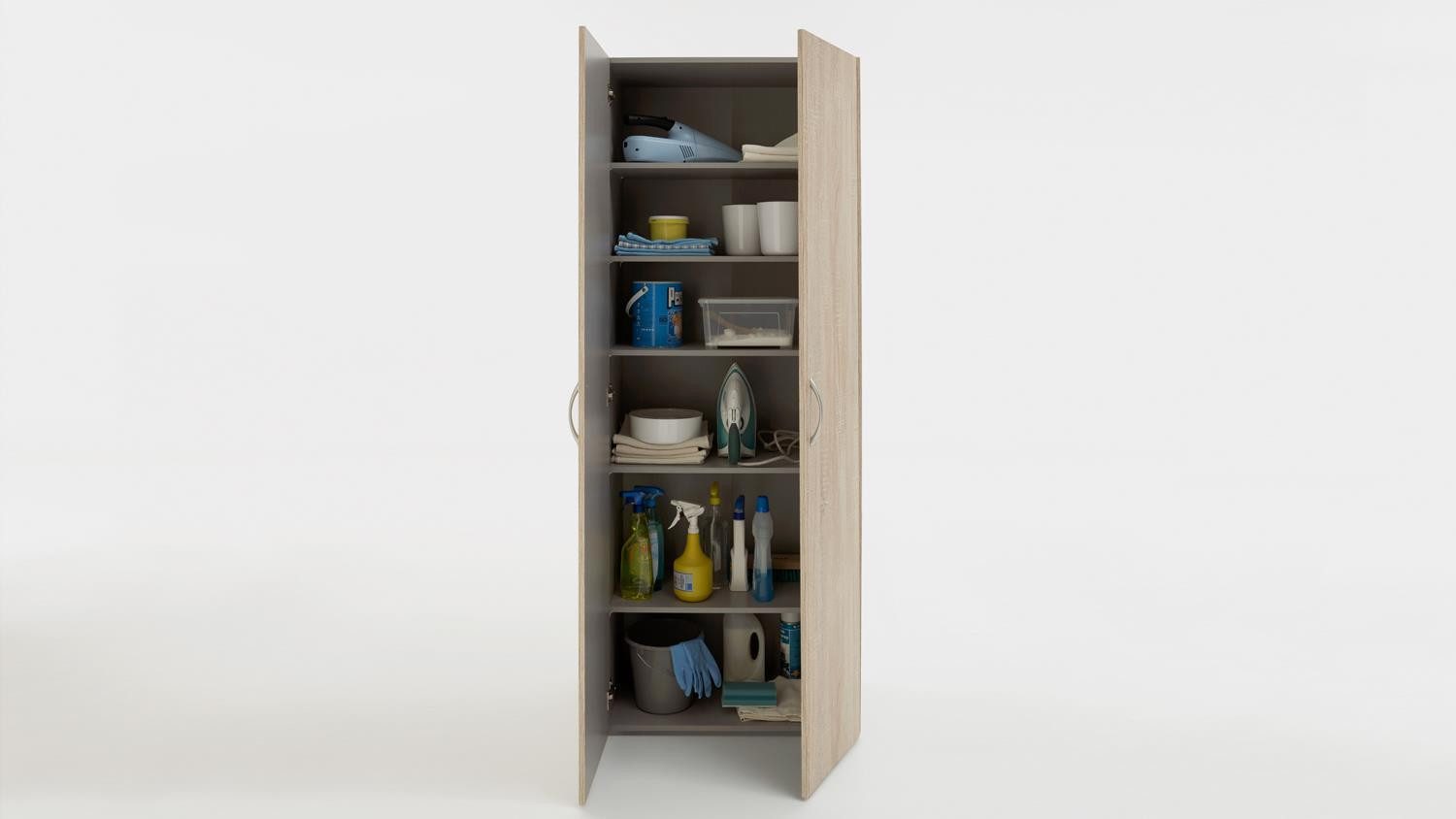 Wimex Schranksystem Bettüberbau MRK ca.270x185x40 cm Eiche sägerau dekor – Bild 3 von 3