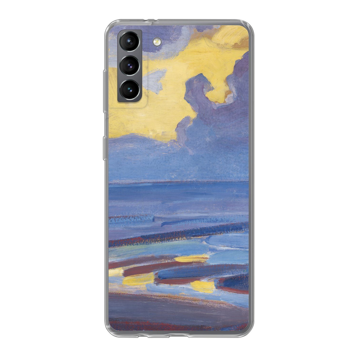 MuchoWow Handyhülle für Samsung Galaxy S21 Plus Am Meer - Piet Mondrian, Phone Case, Silikon, Schutzhülle Dünn