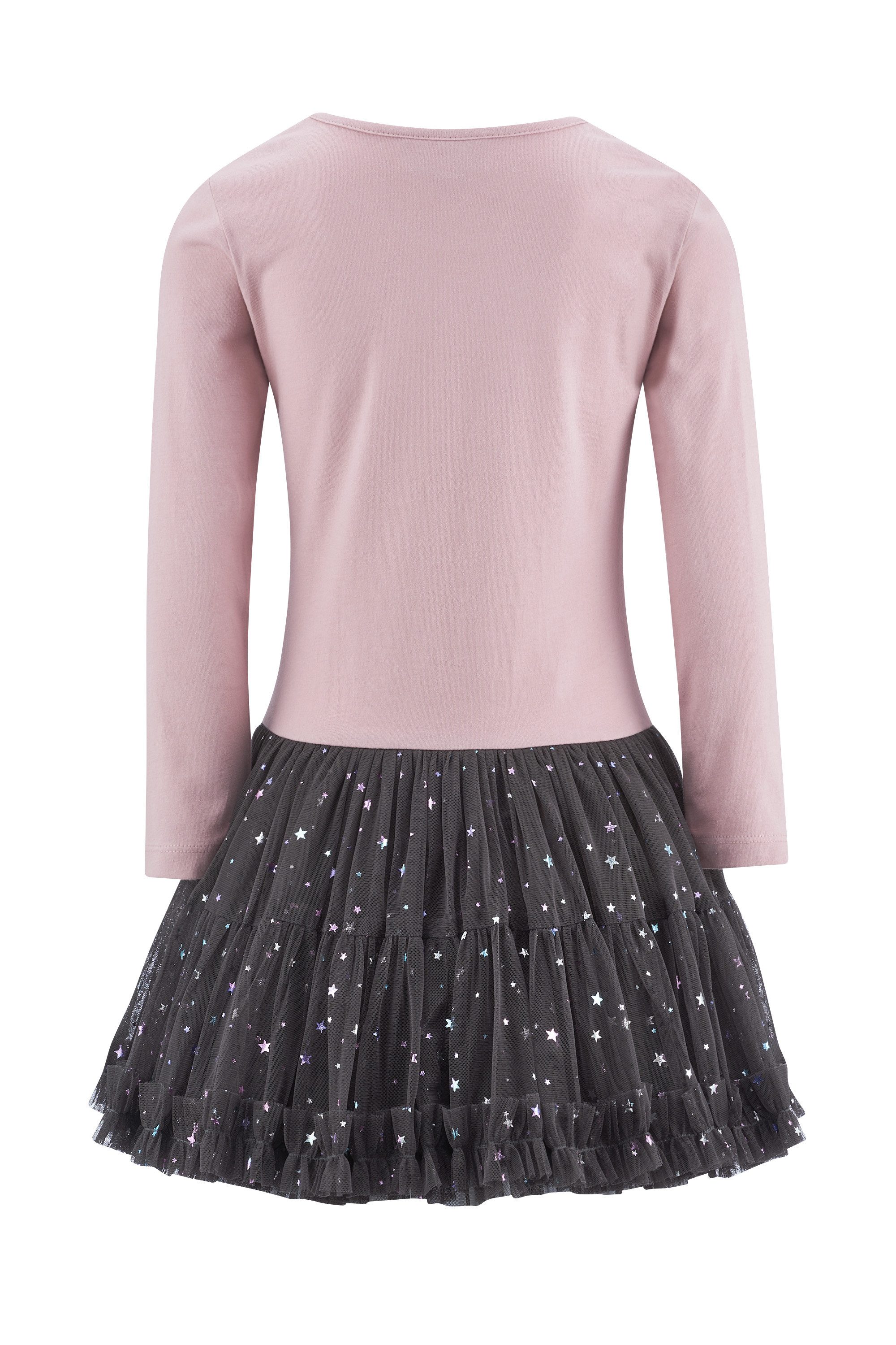 happy girls Jerseykleid Baumwolle mit Stretch, Tüllrock, Glitzerdetails – Bild 2 von 4