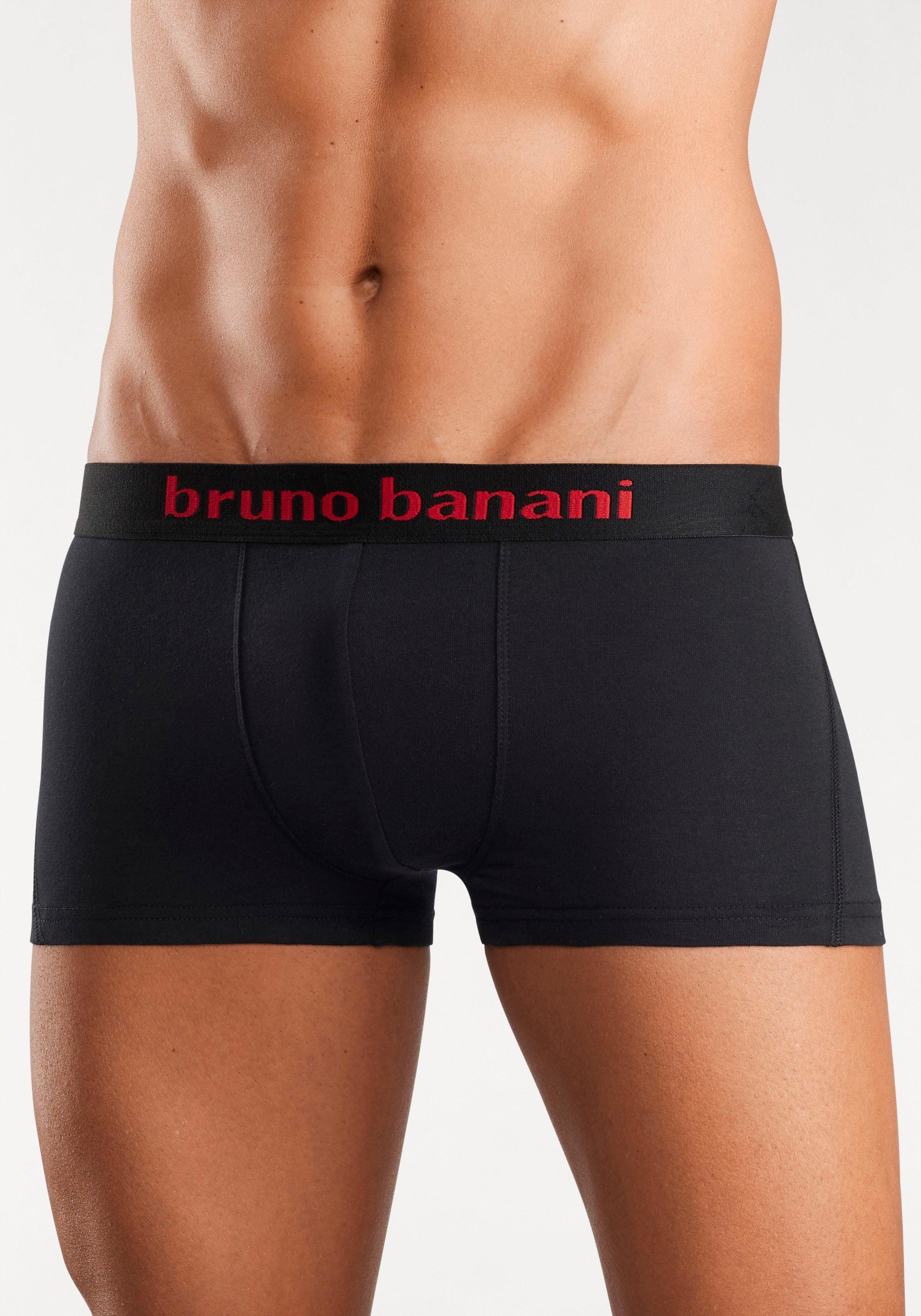 mit 4-St) (Packung, Logo Boxershorts schwarz Banani Webbund Bruno in Hipster-Form