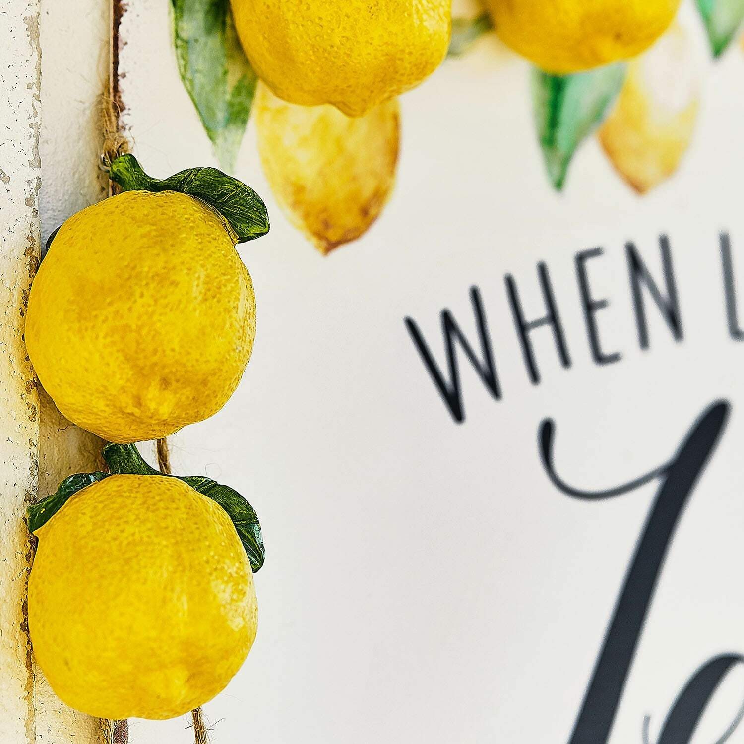 Kunstgirlande Girlande Palerina gelb, Mirabeau, Höhe 6.0 cm