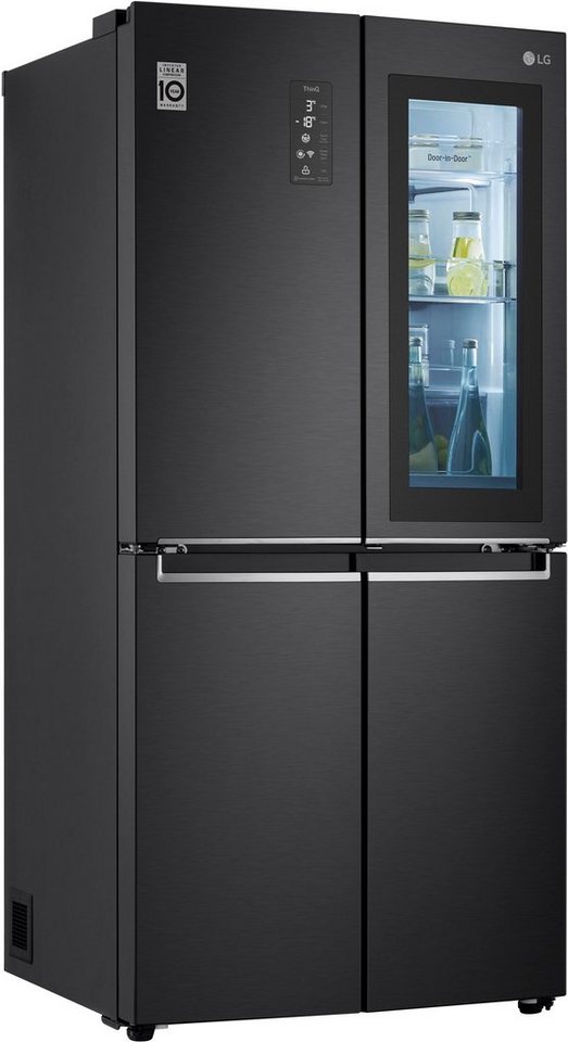 LG Multi Door GMQ844MC5E, 178,7 cm hoch, 83,5 cm breit, InstaView™, Door-in- Door®: schneller Zugriff auf beliebte Lebensmittel