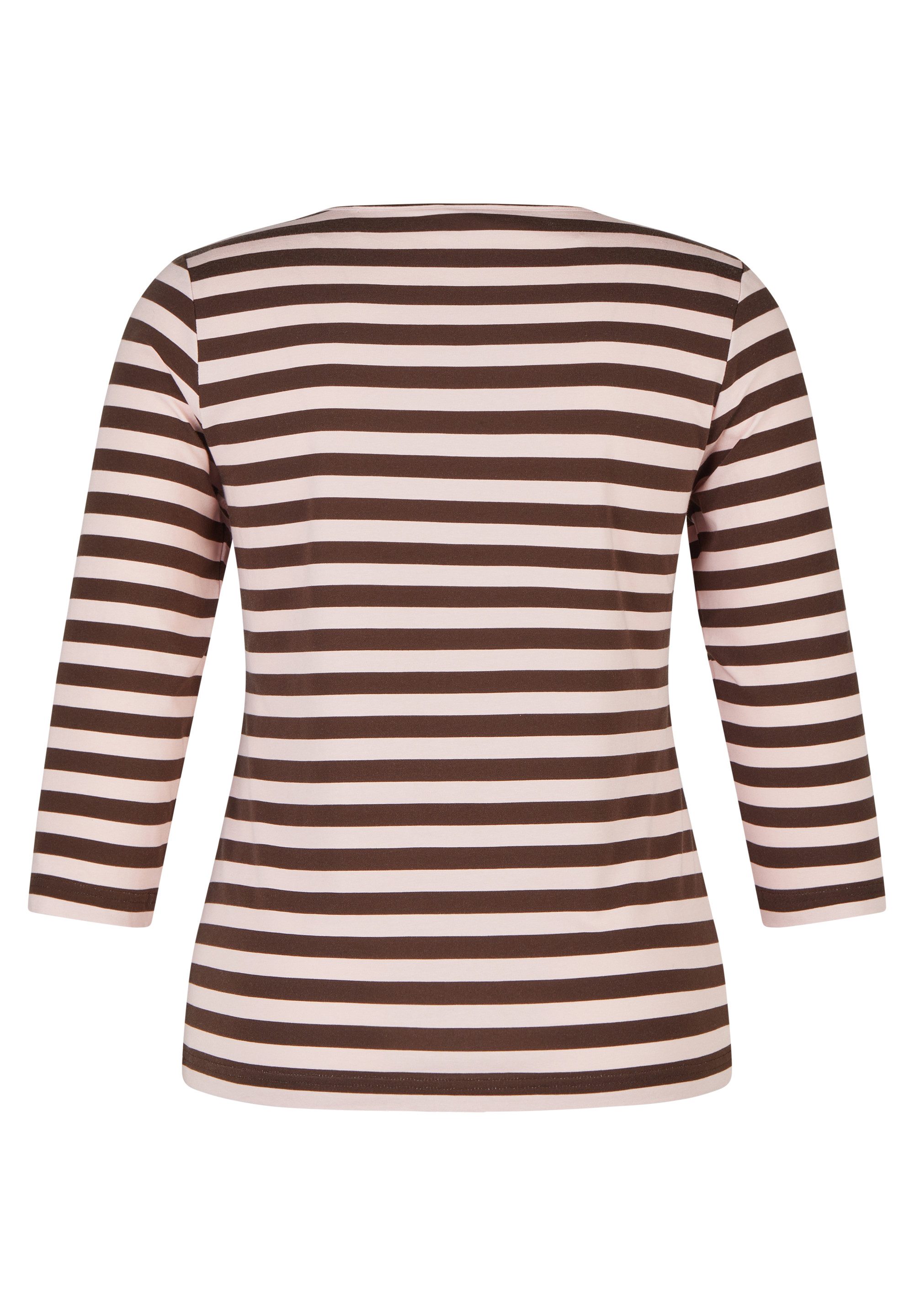 Rabe 3/4-Arm-Shirt mit Streifen Muster