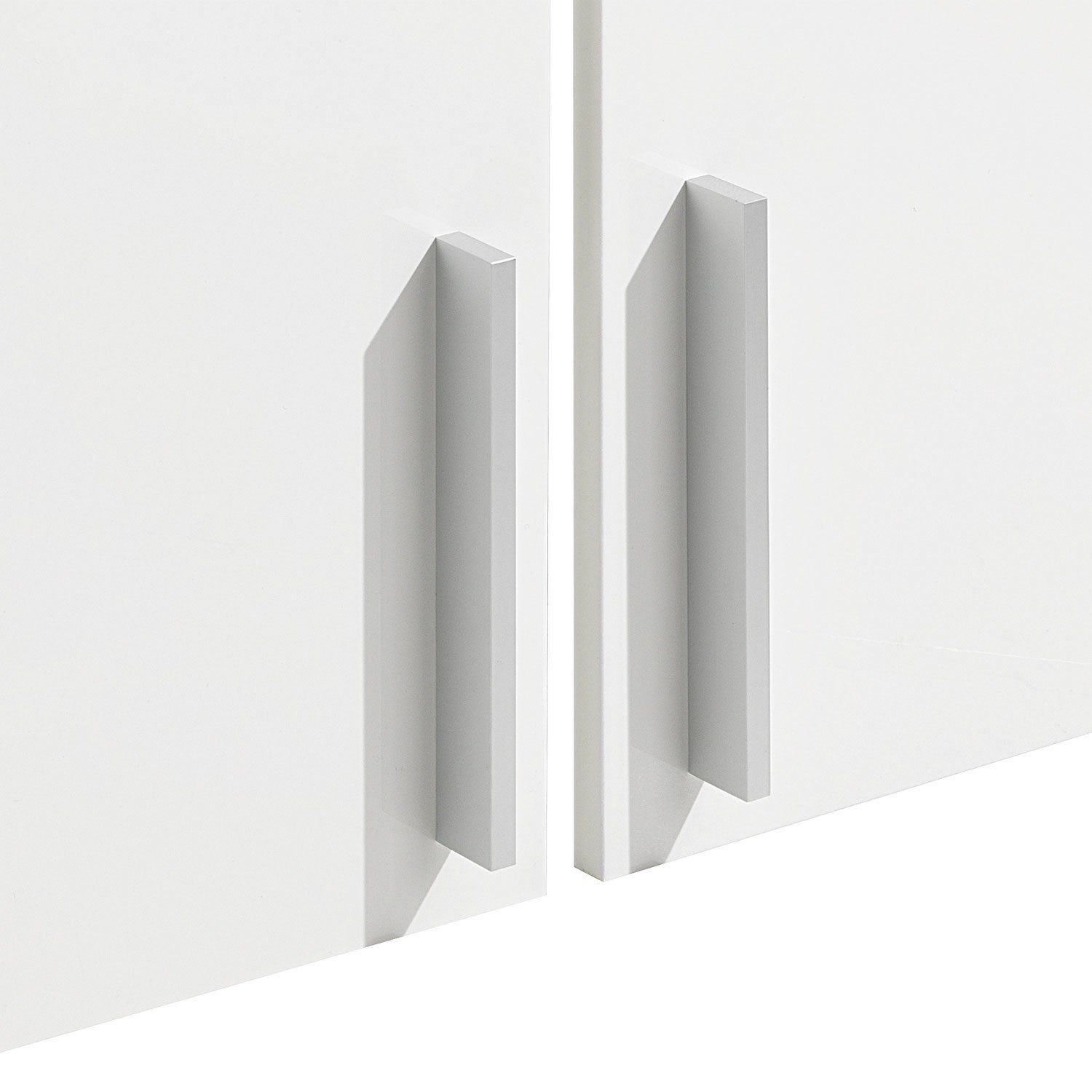 Weiß Composad Türen-/Schubkastenset, 2 Türen Regale 2 und 4-teilig, für Schranksystem STAMPA, Hochglanz, Schubladen