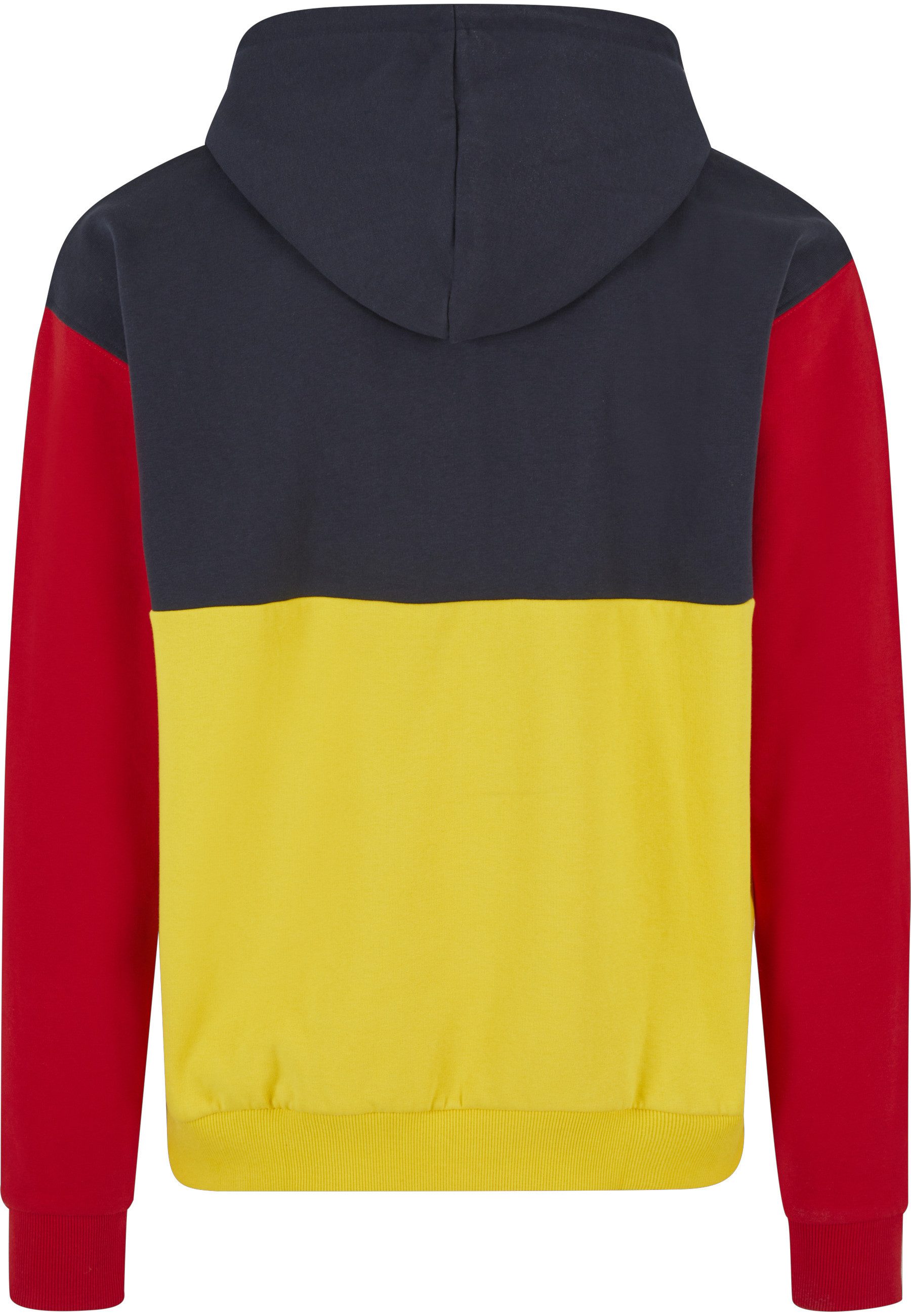 Karl Kani Kapuzensweatshirt Karl Kani Signature Block Teddy Hoodie yellow/navy/red (1-tlg)