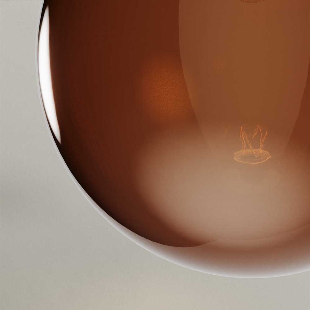 s.luce Tischleuchte Orb LED-Dekolampe Braun, Warmweiß