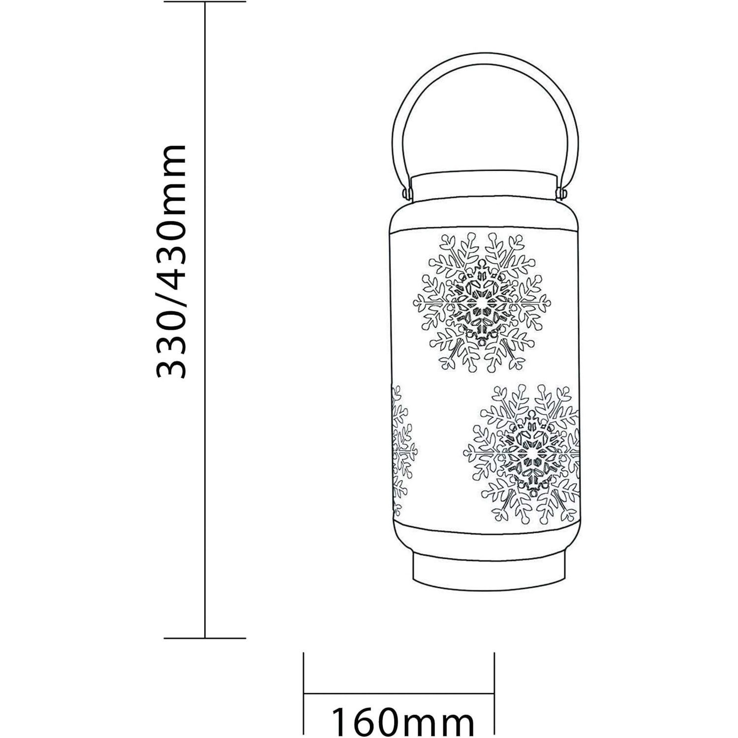 Luxform Laterne Luxform Deko Winter Licht Weihnachten LED Laterne Snowflake günstig online kaufen